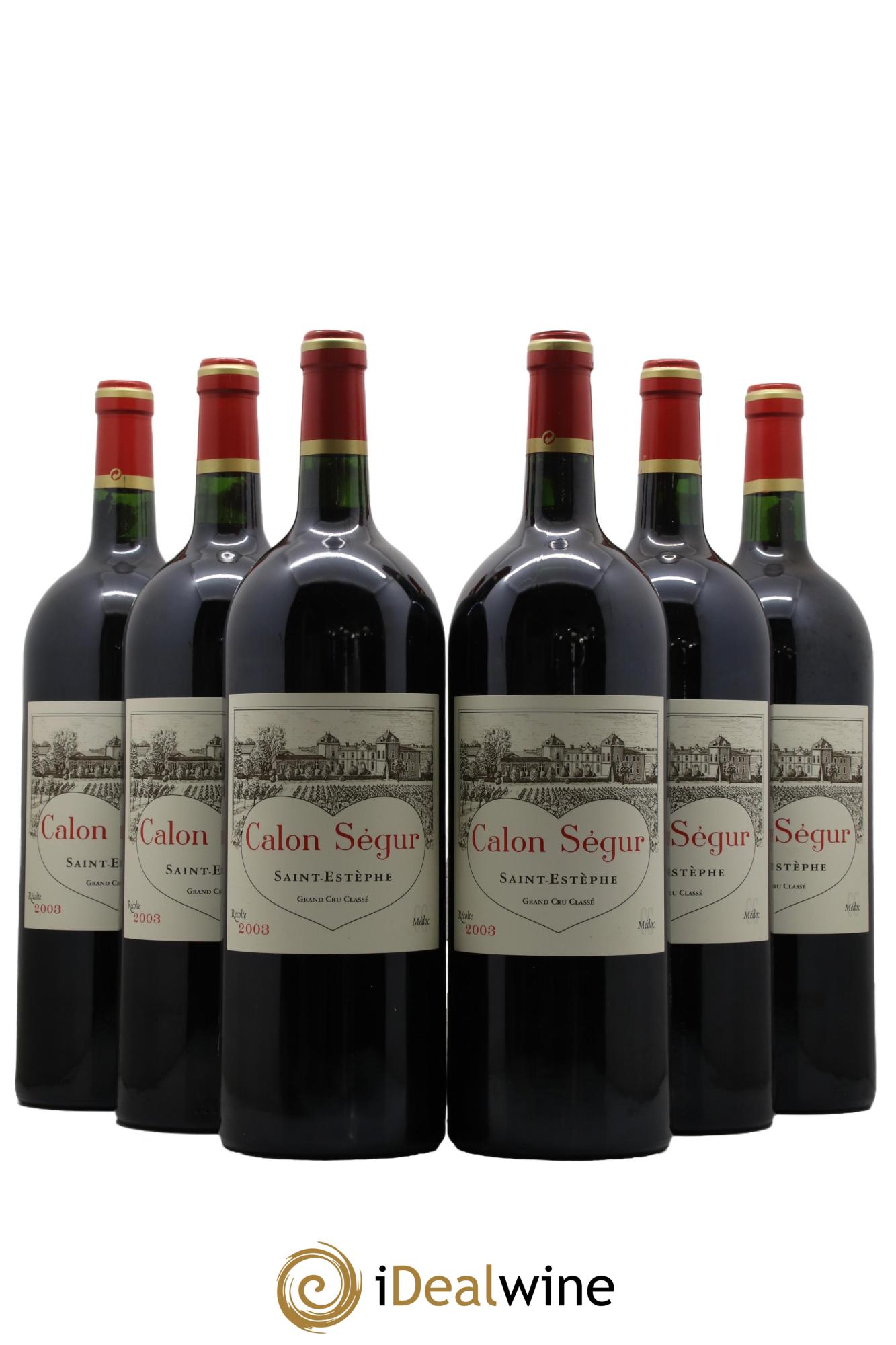 Château Calon Ségur 3ème Grand Cru Classé  2003 - Lot de 6 magnums - 0