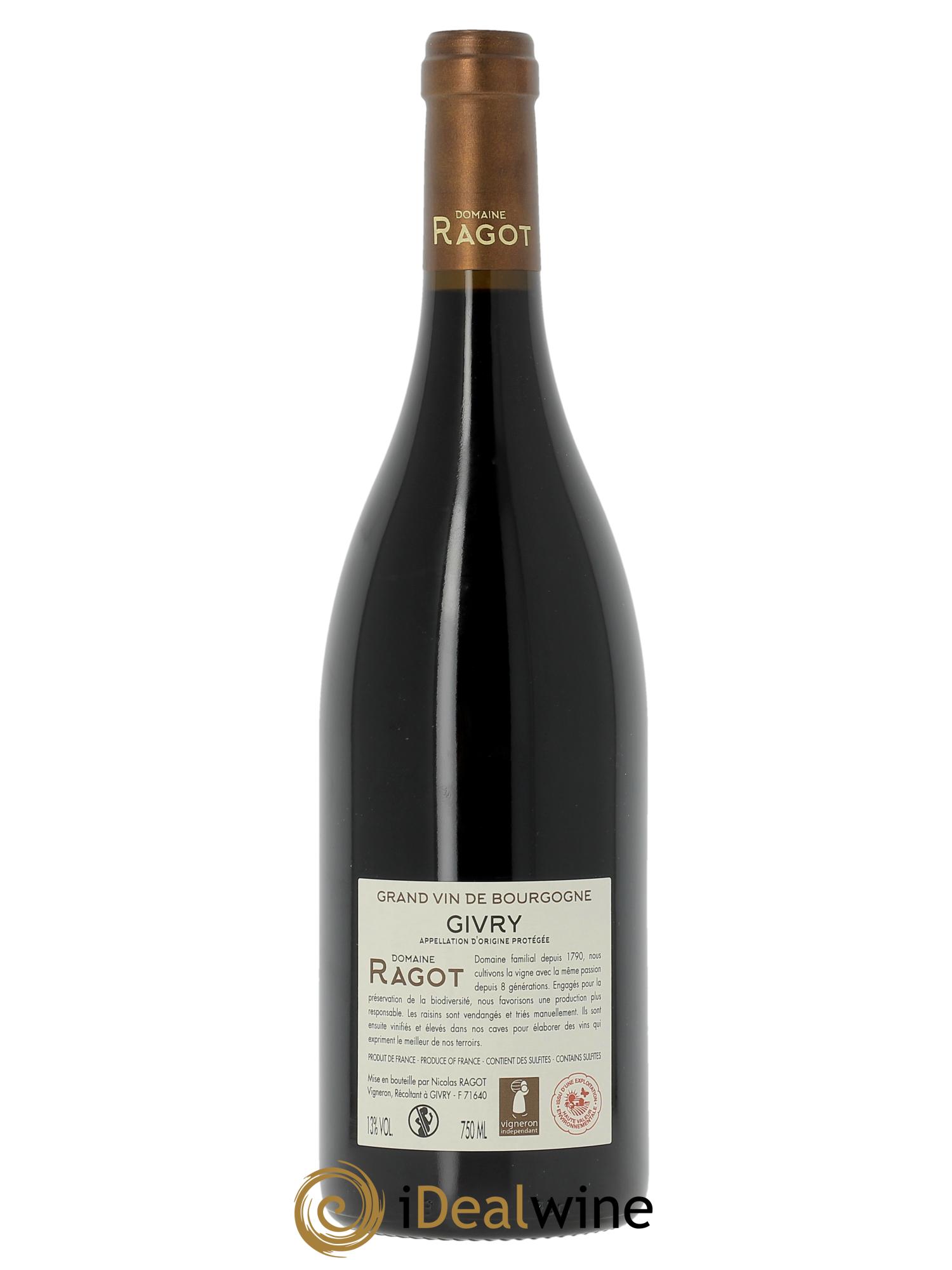 Givry Teppe de Chenèves Ragot (Domaine)  2022 - Lot de 1 bouteille - 1