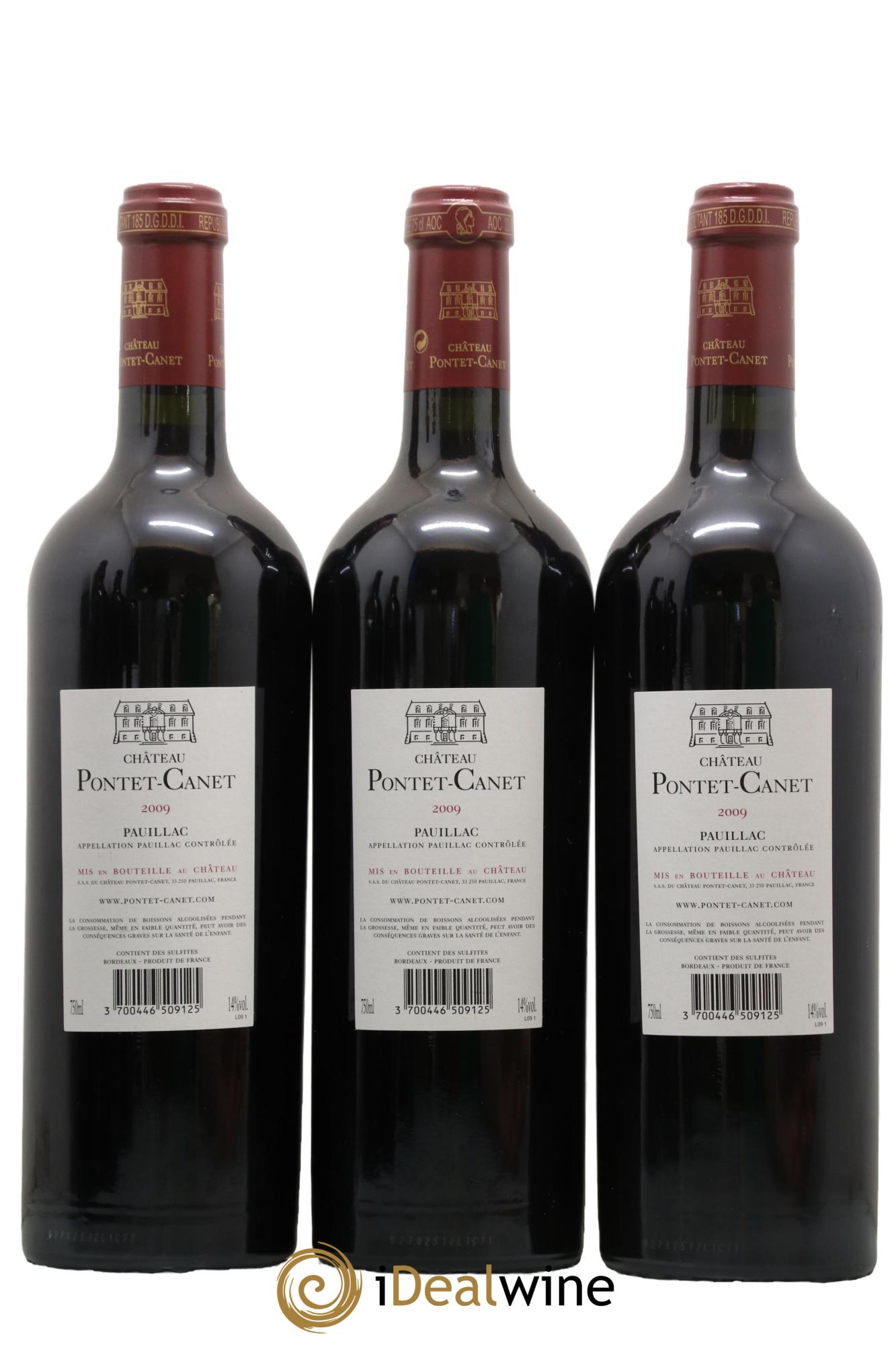 Château Pontet Canet 5ème Grand Cru Classé 2009 - Lotto di 6 bottiglie - 2