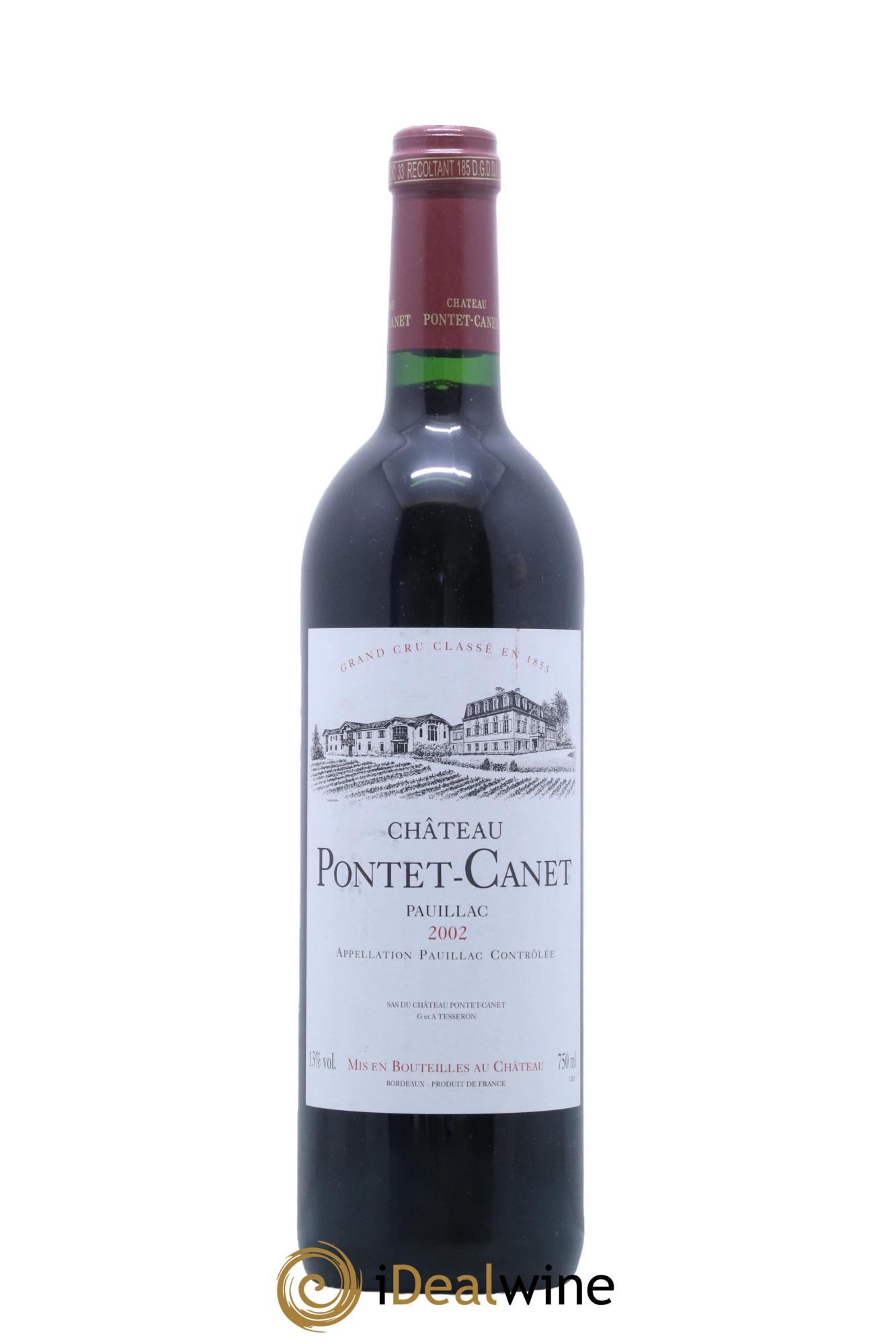 Château Pontet Canet 5ème Grand Cru Classé  2002 - Lot de 1 bouteille - 0