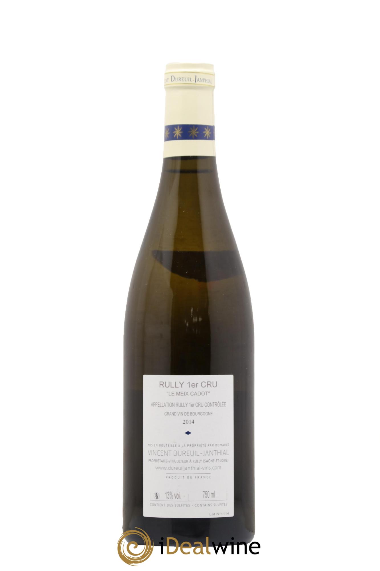 Rully 1er Cru Le Meix Cadot Vieilles Vignes Vincent Dureuil-Janthial 2014 - Lotto di 1 bottiglia - 1