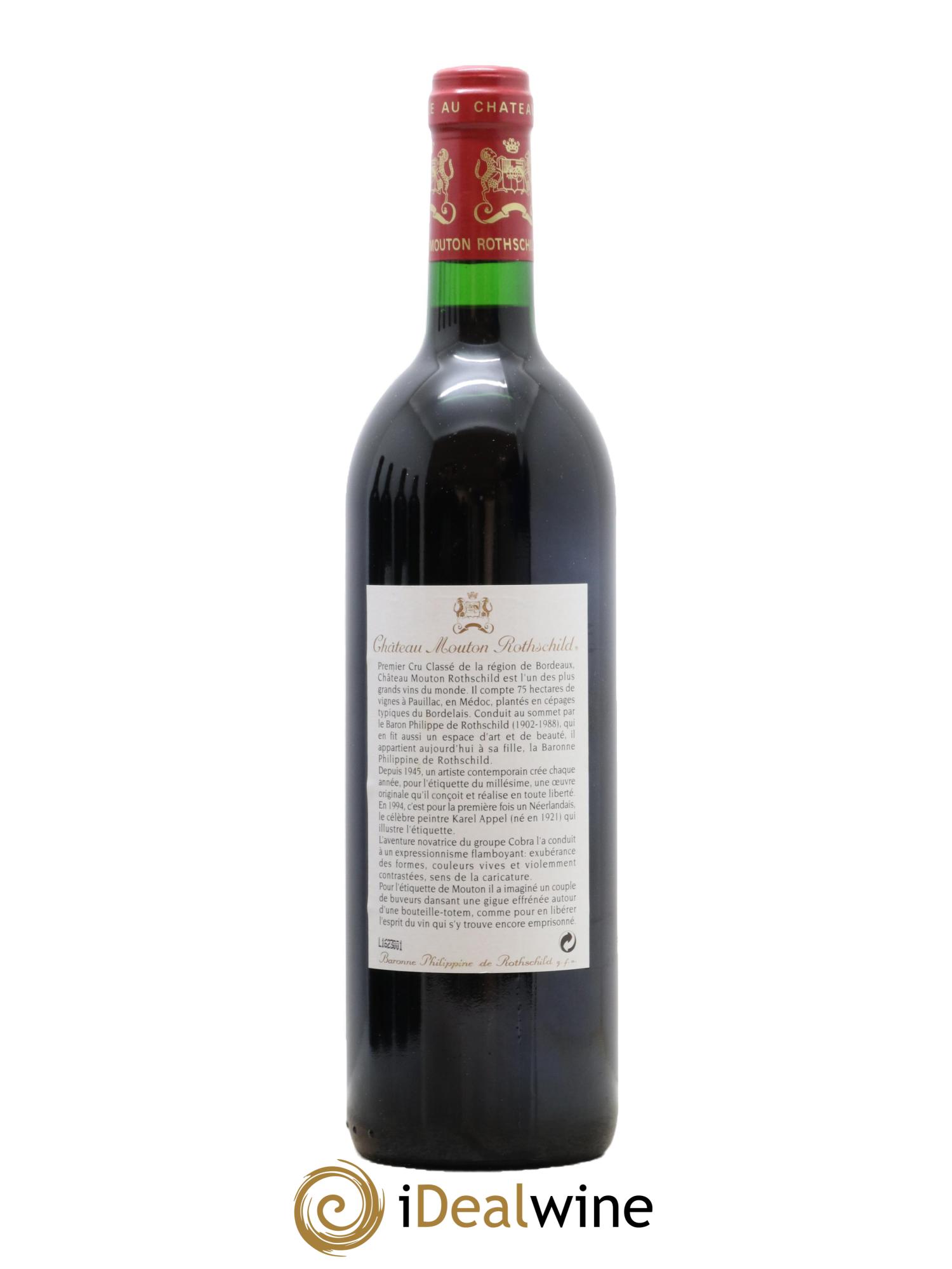 Château Mouton Rothschild 1er Grand Cru Classé 1994 - Posten von 1 Flasche - 1