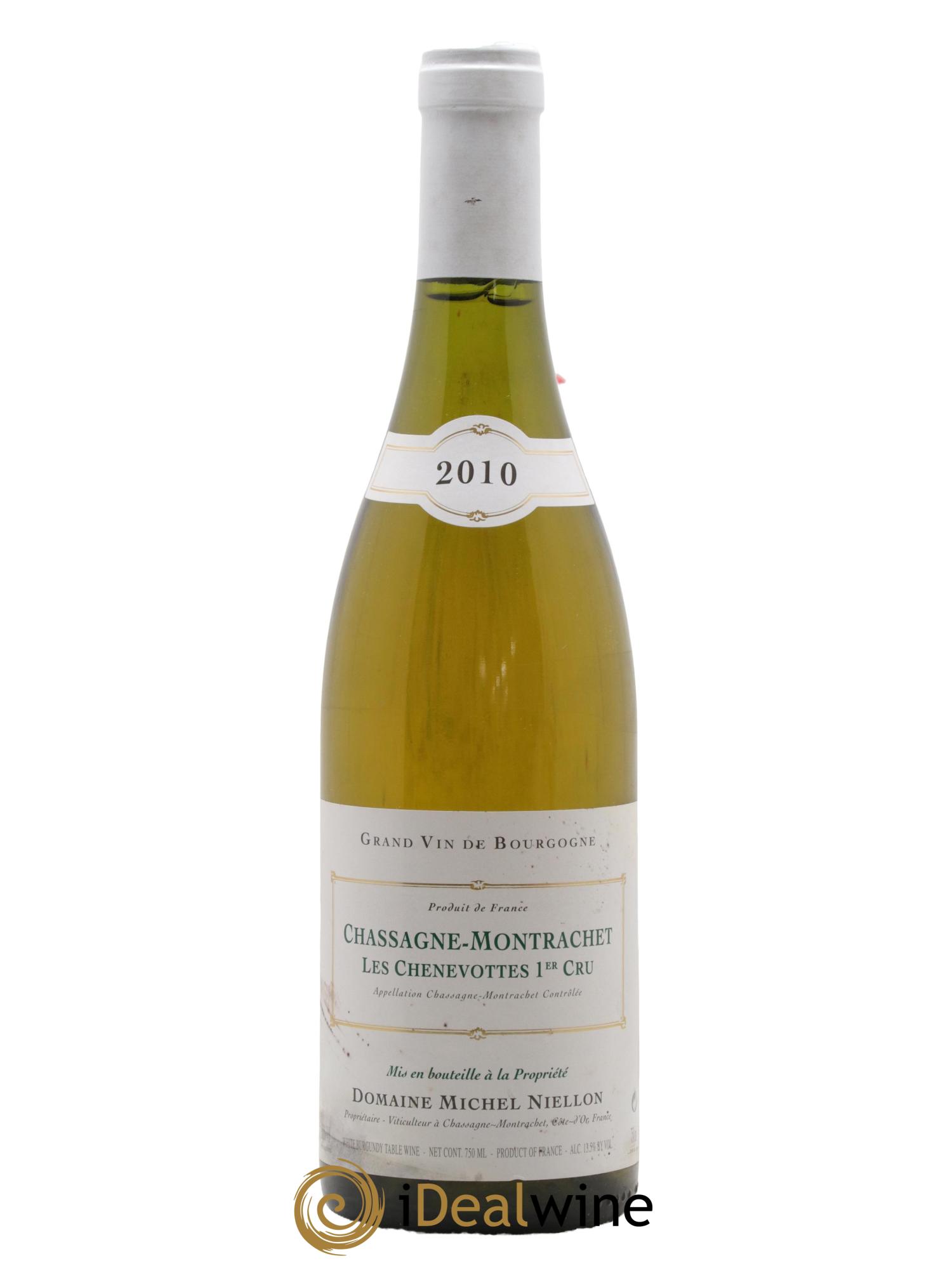 Chassagne-Montrachet 1er Cru Les Chenevottes Michel Niellon (Domaine) 2010 - Lot de 1 bouteille - 0