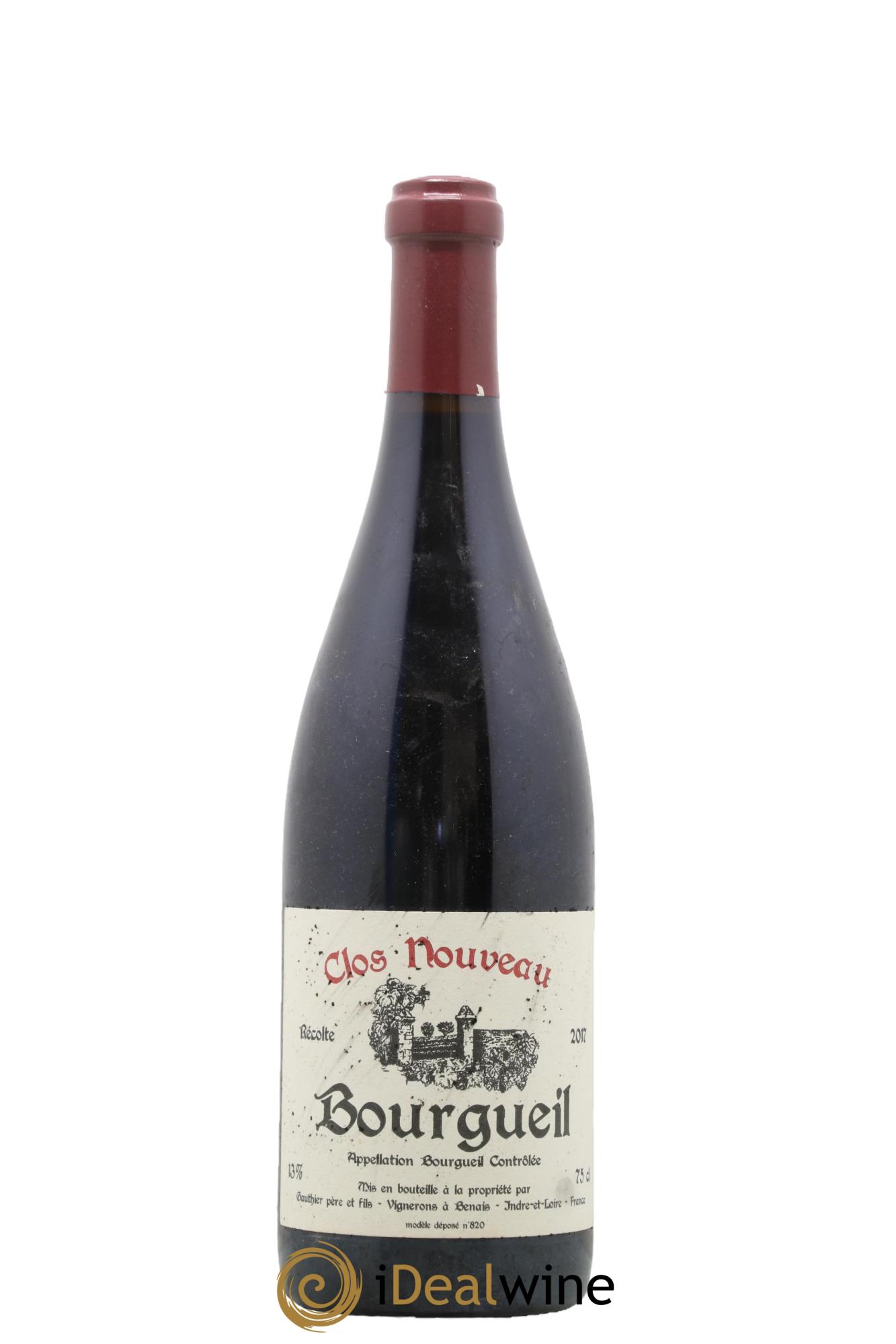 Bourgueil Clos Nouveau Domaine du Bel Air 2017 - Lot de 1 bouteille - 0