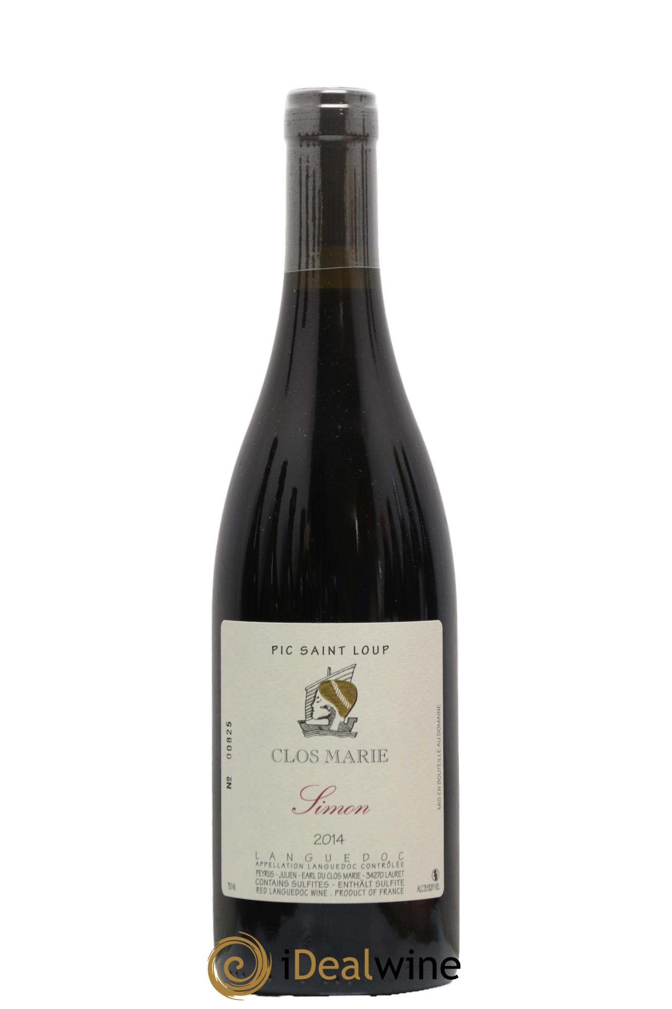 Pic Saint-Loup Clos Marie Cuvée Simon Christophe Peyrus et Françoise Julien 2014 - Posten von 1 Flasche - 0