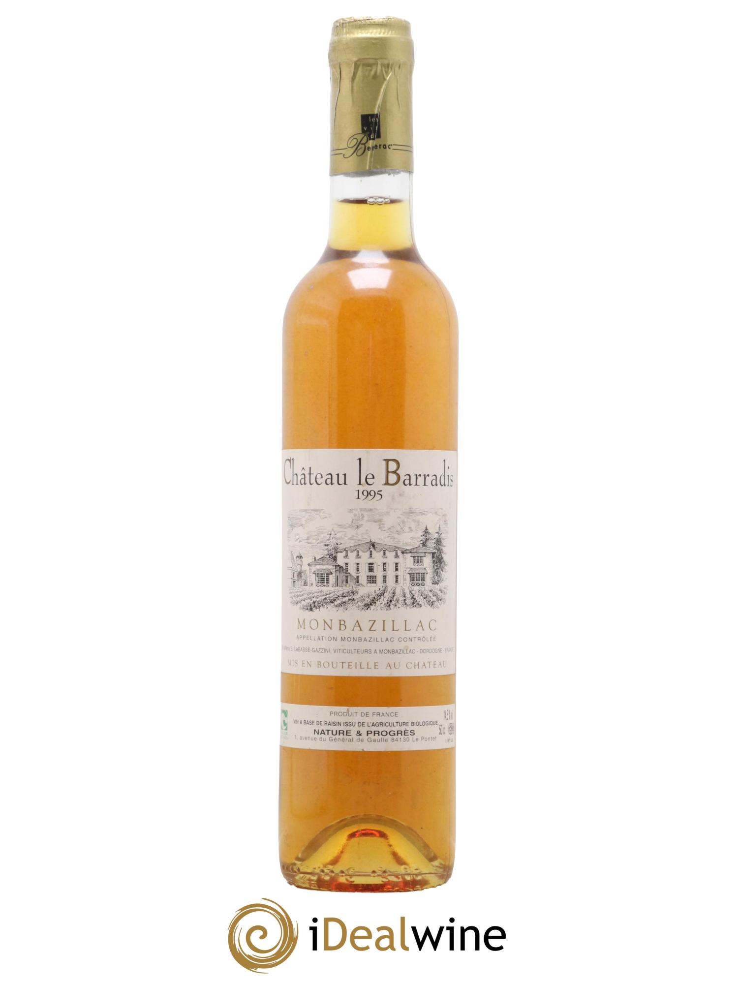 Monbazillac Château Le Barradis 1995 - Lotto di 1 formato 50cl - 0