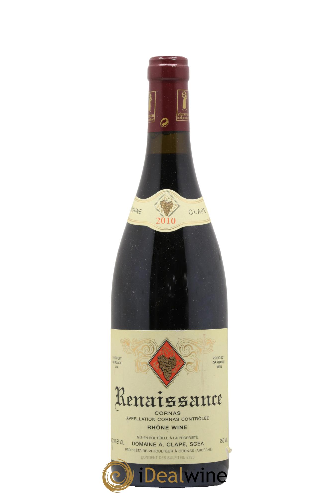 Cornas Renaissance Auguste Clape 2010 - Lot of 1 bottle - 0