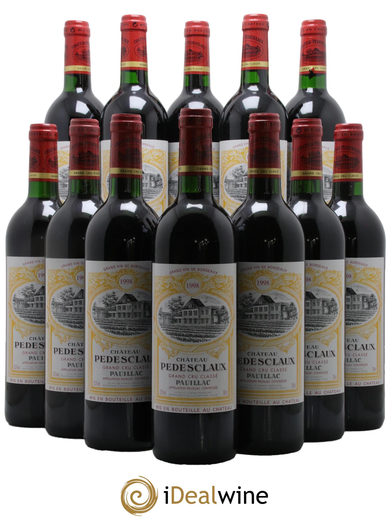 Château Pedesclaux 5ème Grand Cru Classé 1998 - Lot de 12 bouteilles - 0