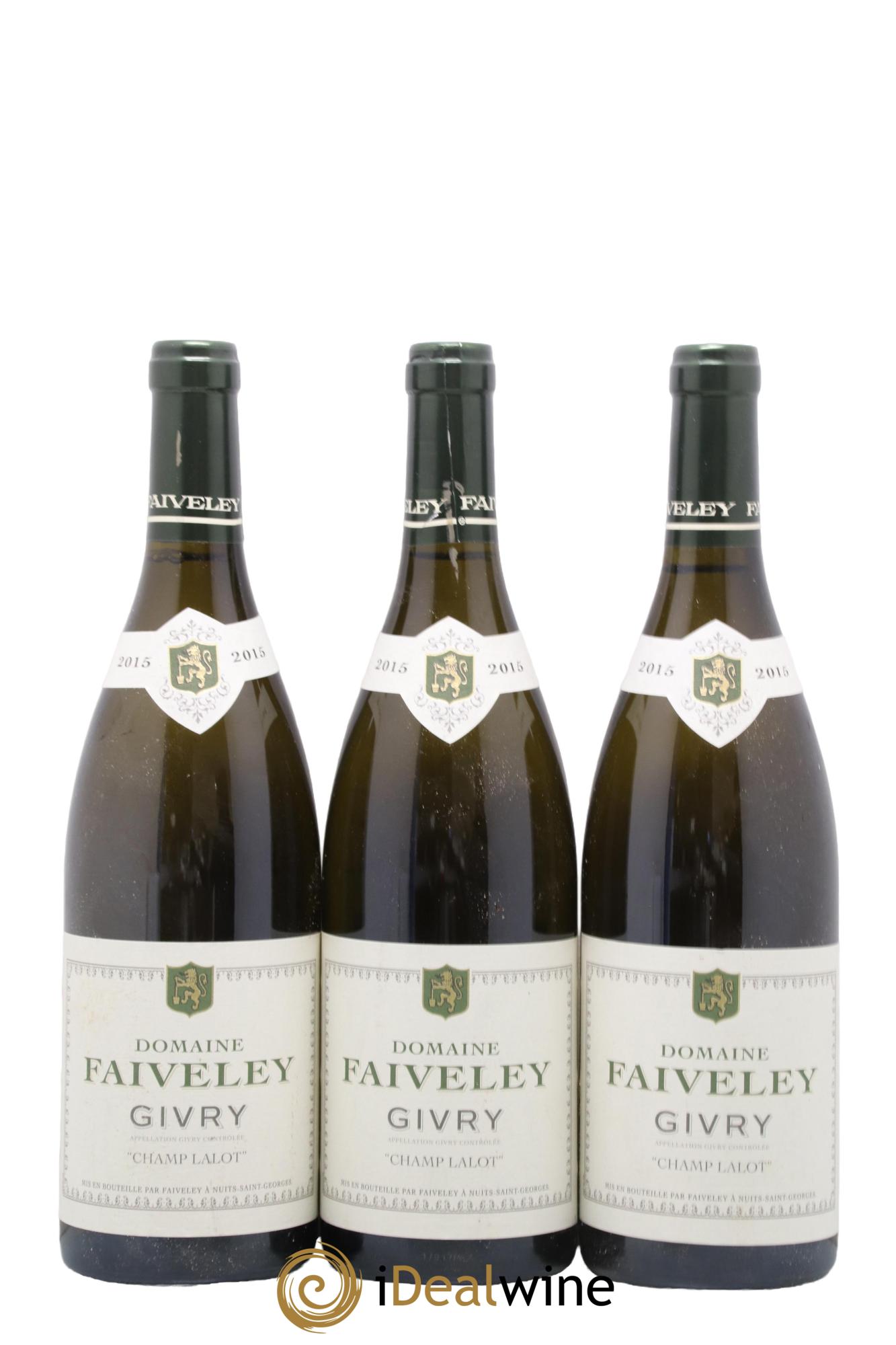 Givry Champ Lalot Domaine Faiveley 2015 - Lot de 3 bouteilles - 0