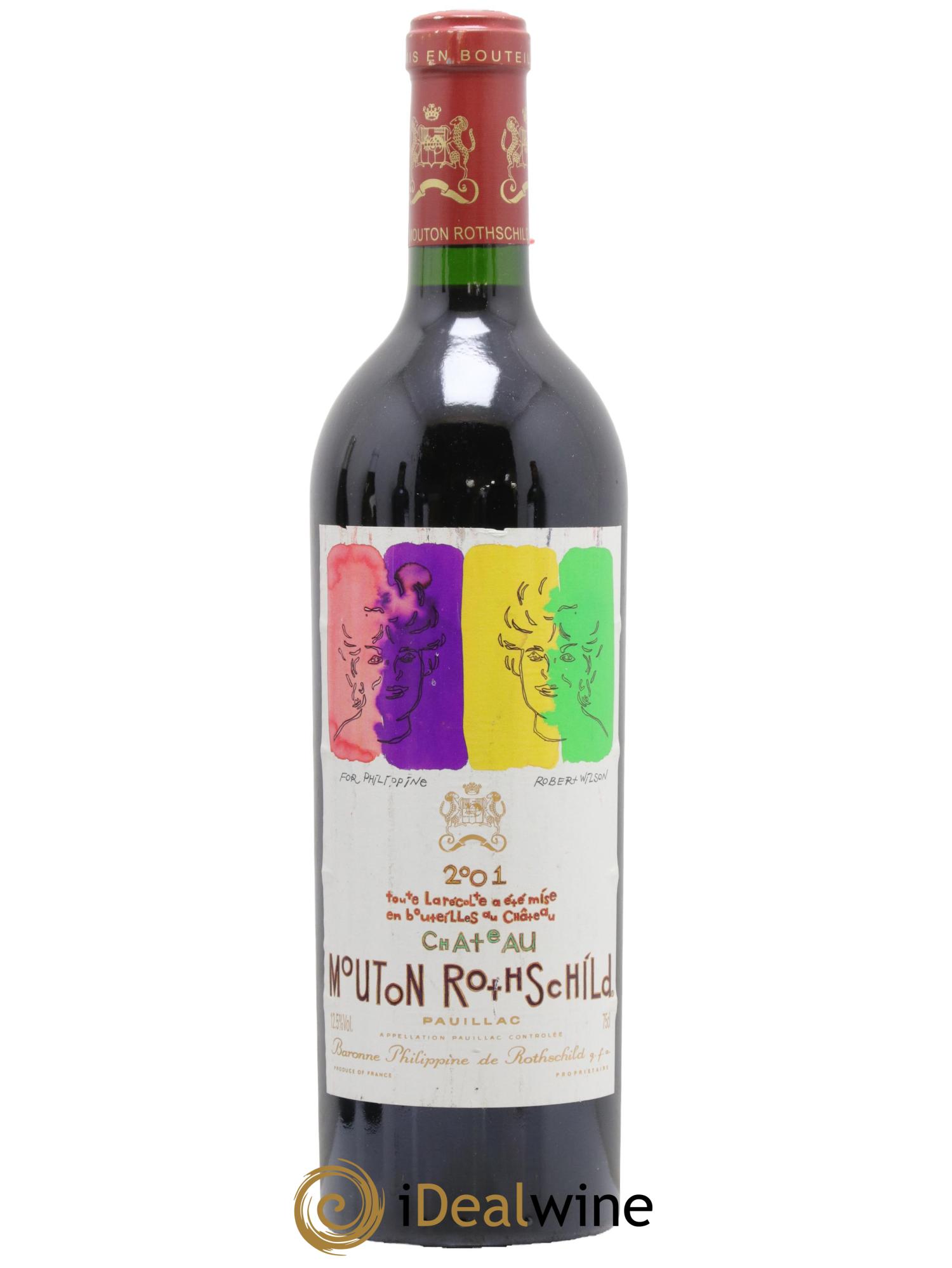 Château Mouton Rothschild 1er Grand Cru Classé 2001 - Lotto di 1 bottiglia - 0