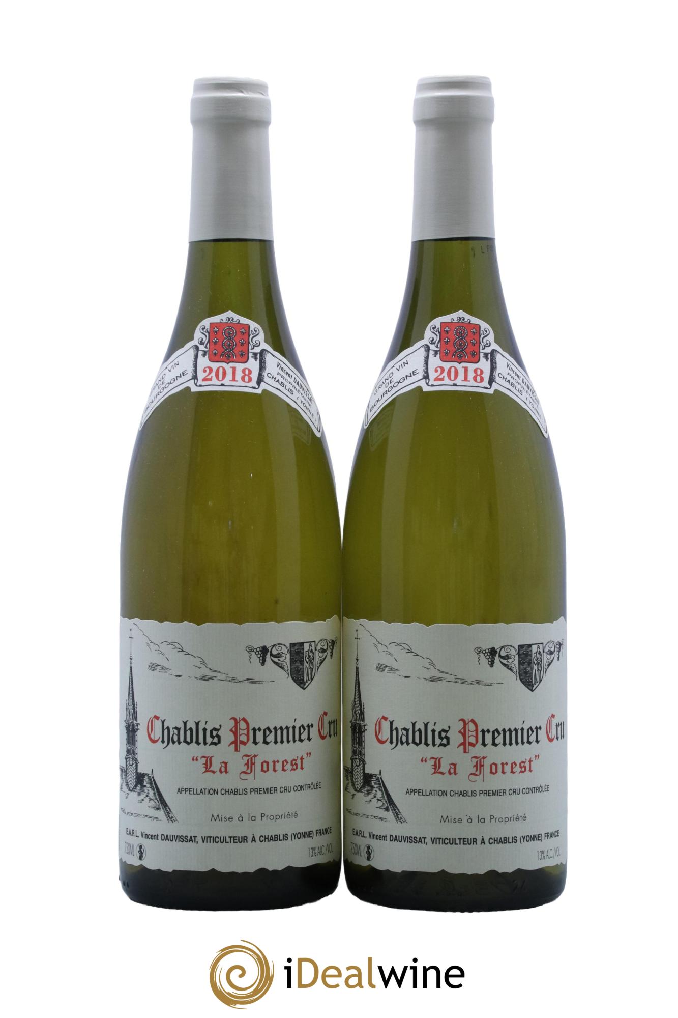 Chablis 1er Cru La Forest Vincent Dauvissat (Domaine) 2018 - Posten von 2 Flaschen - 0