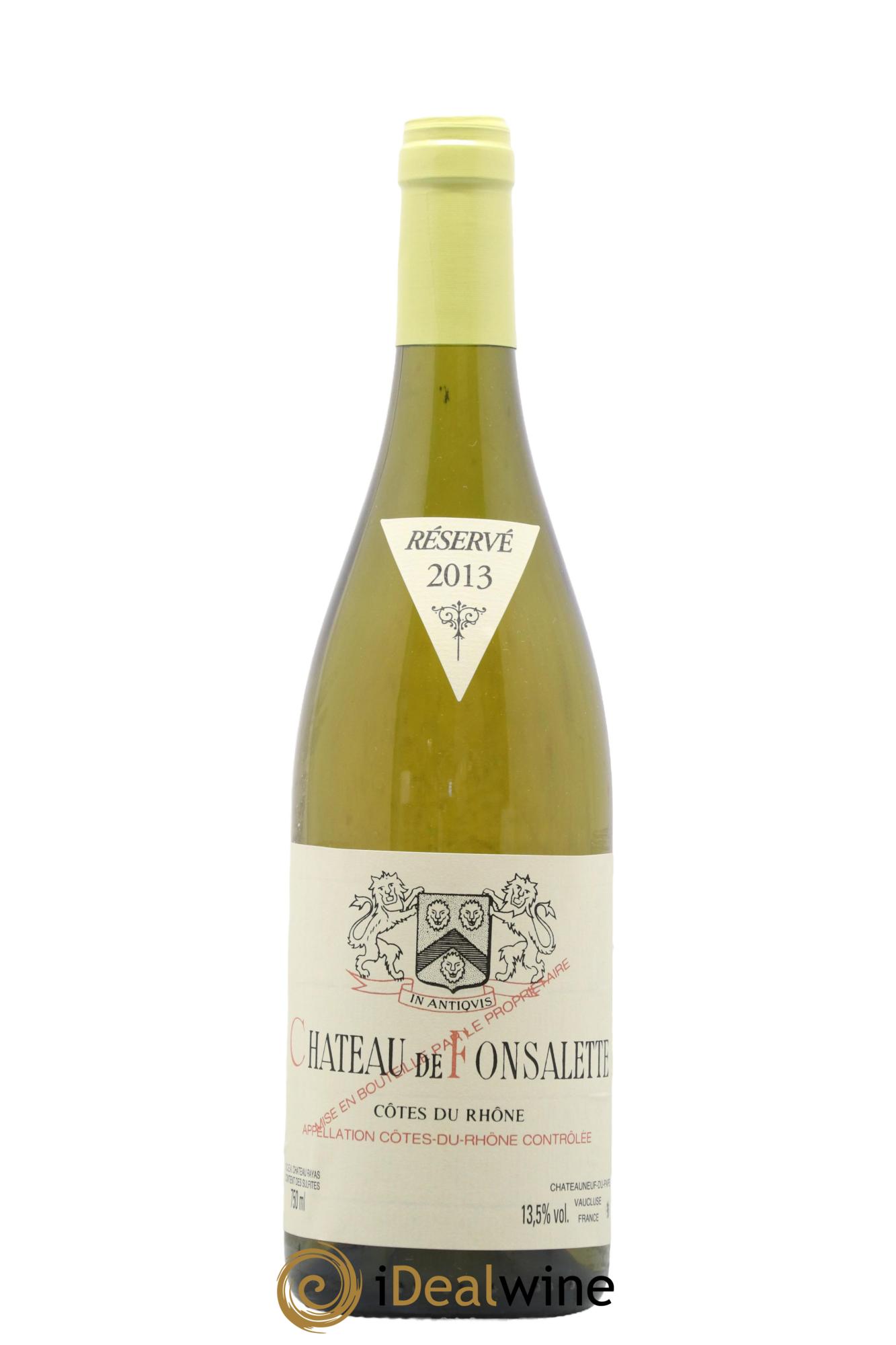 Côtes du Rhône Château de Fonsalette Emmanuel Reynaud  2013 - Lot of 1 bottle - 0