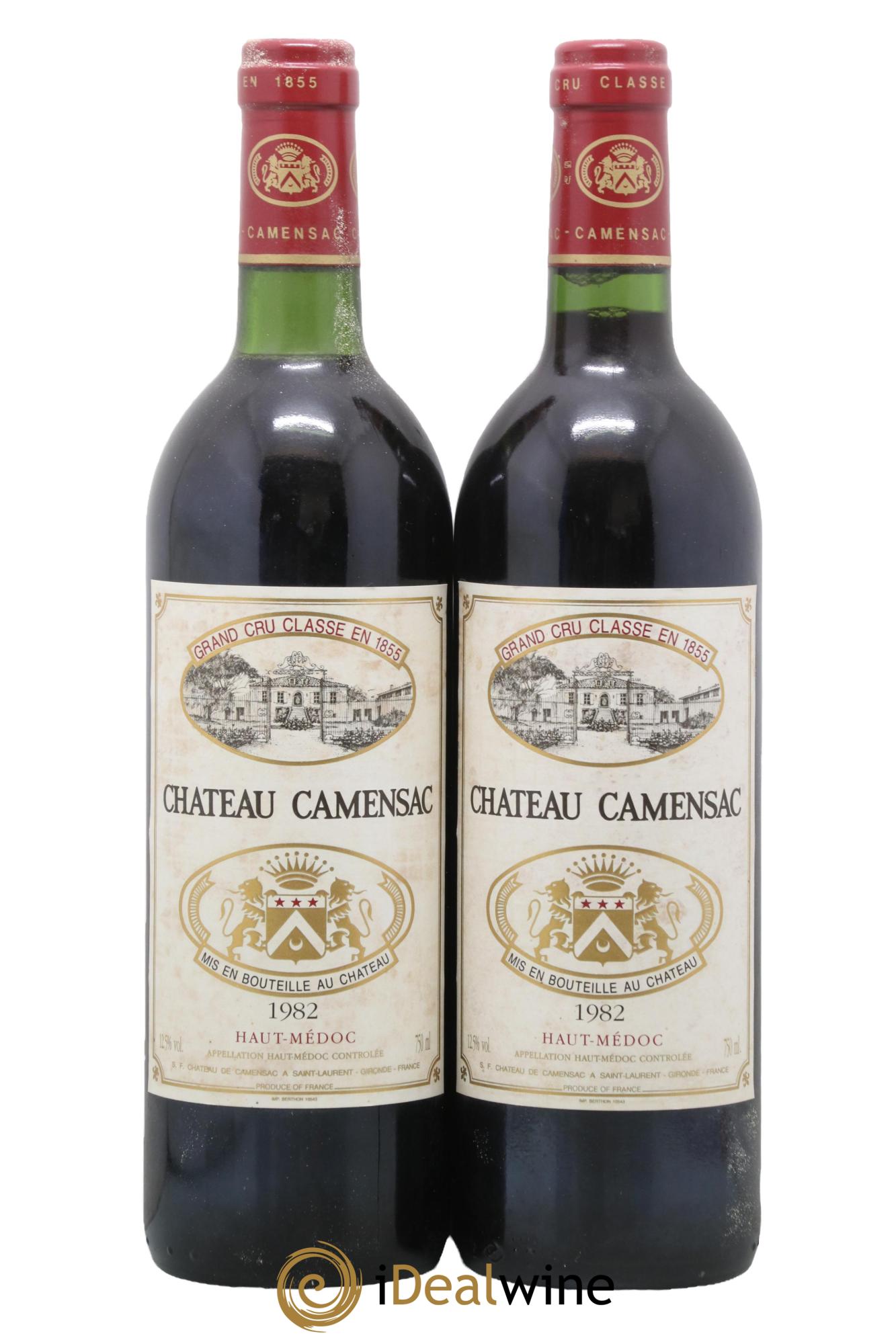 Château Camensac 5ème Grand Cru Classé 1982 - Posten von 2 Flaschen - 0