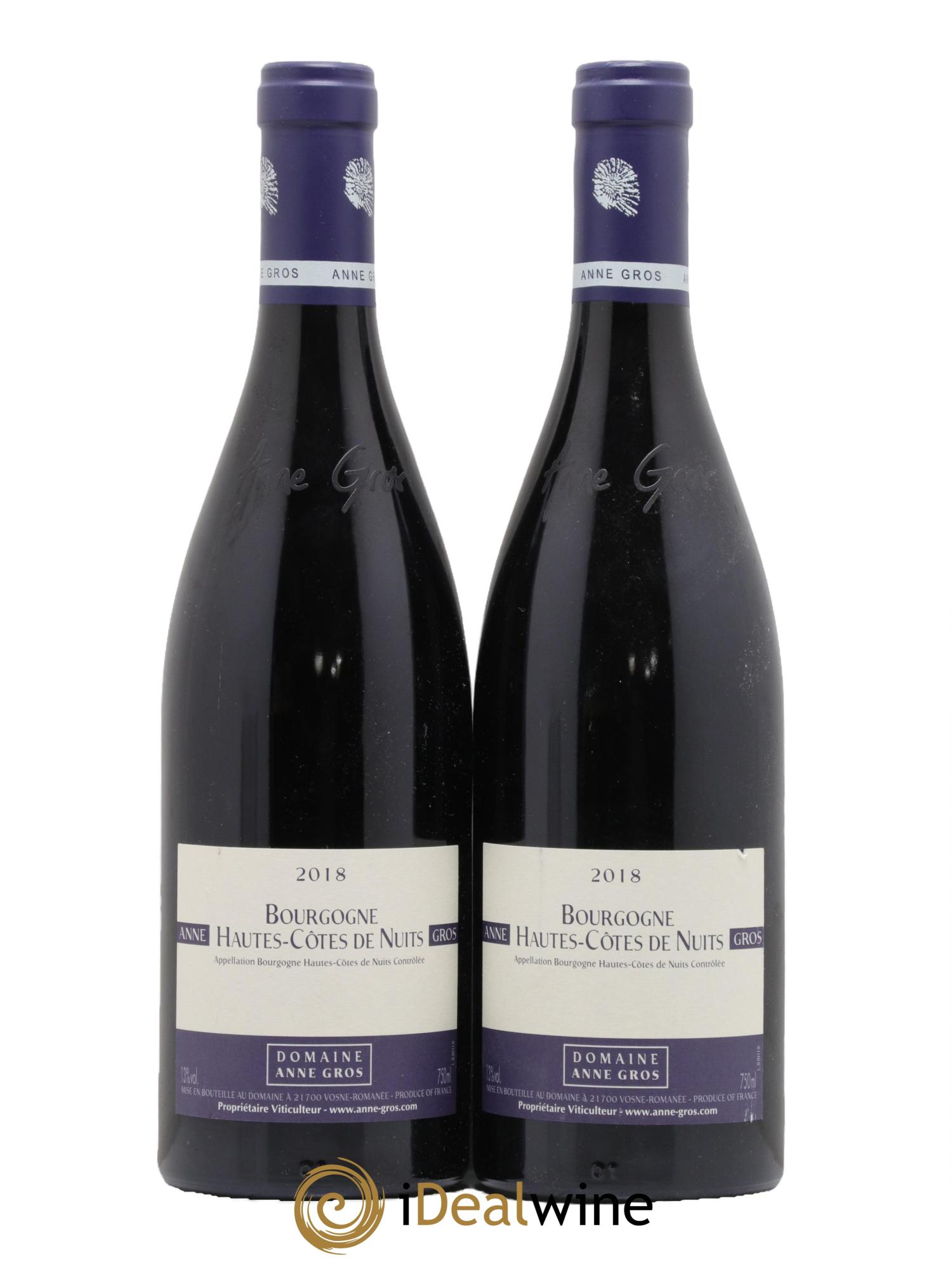 Hautes-Côtes de Nuits Anne Gros 2018 - Lot de 2 bouteilles - 0