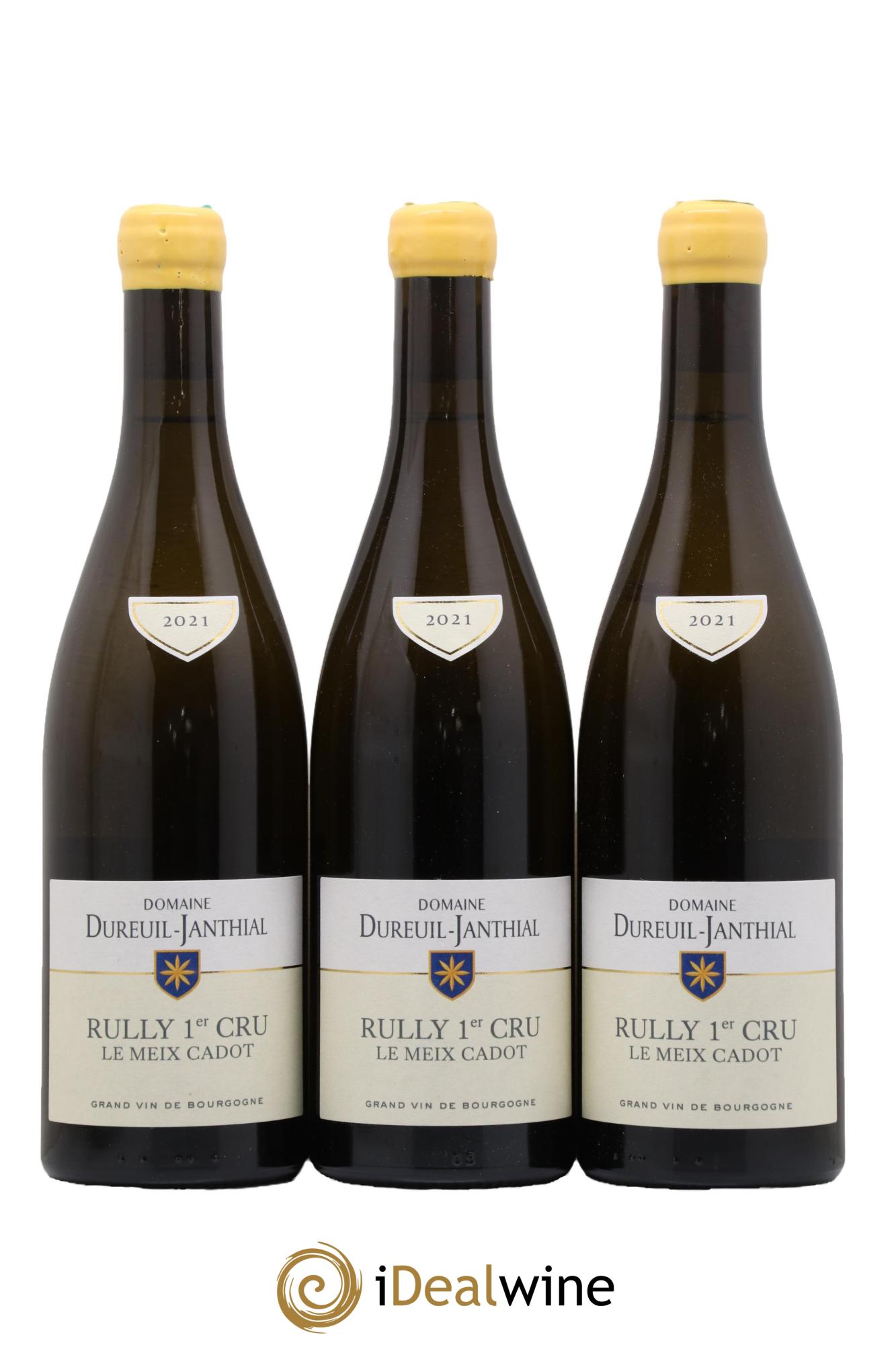 Rully 1er Cru Le Meix Cadot Vincent Dureuil-Janthial  2021 - Lot of 3 bottles - 0