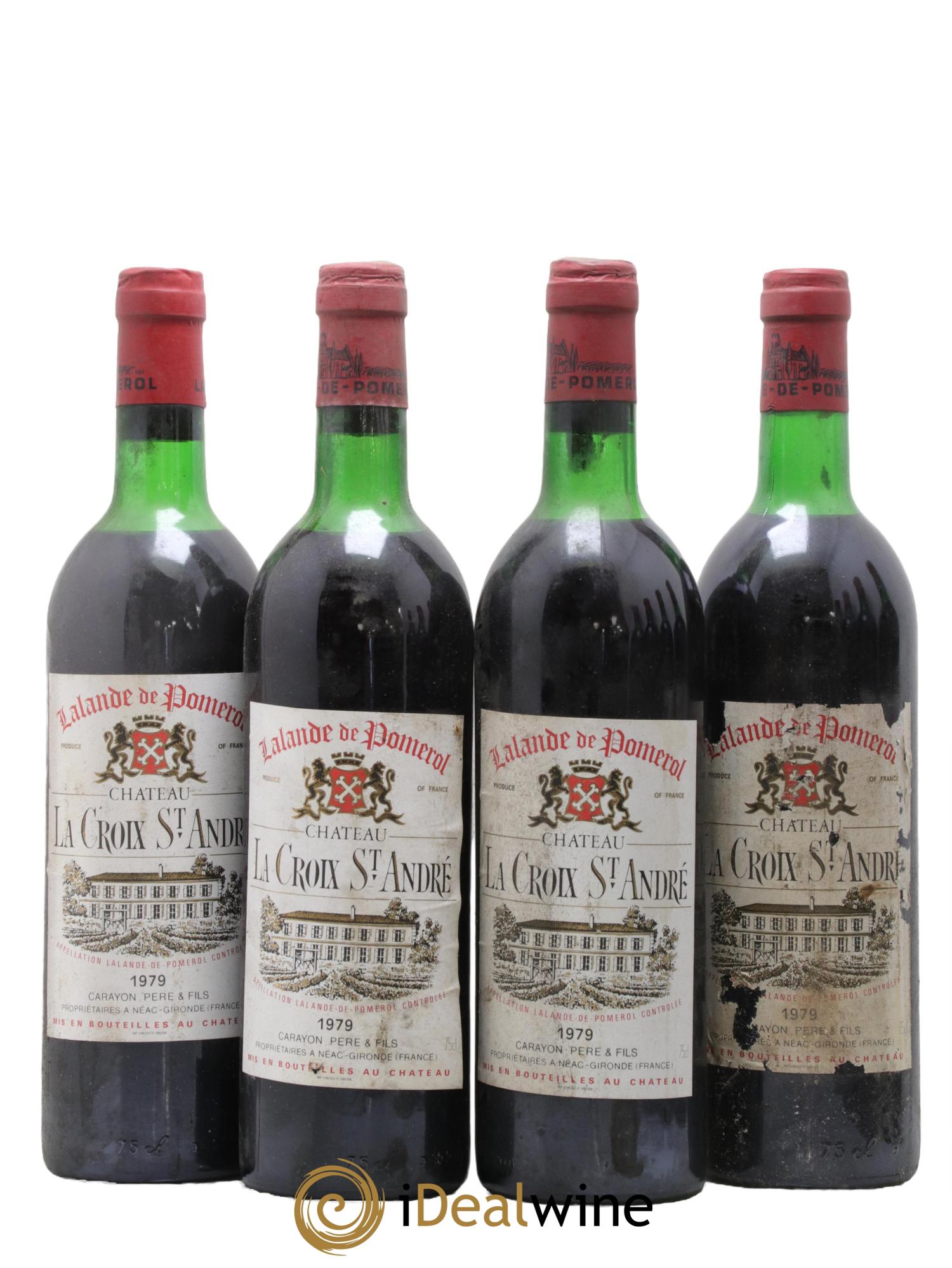 Château La Croix Saint André 1979 - Lotto di 4 bottiglie - 0