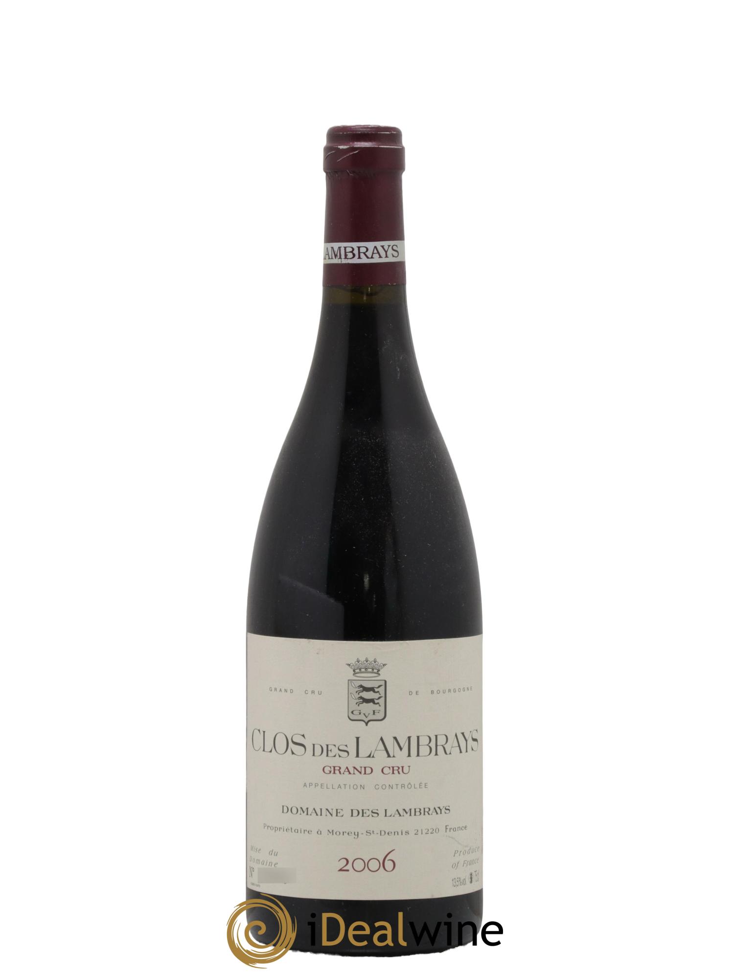 Clos des Lambrays Grand Cru Domaine des Lambrays 2006 - Lot de 1 bouteille - 0