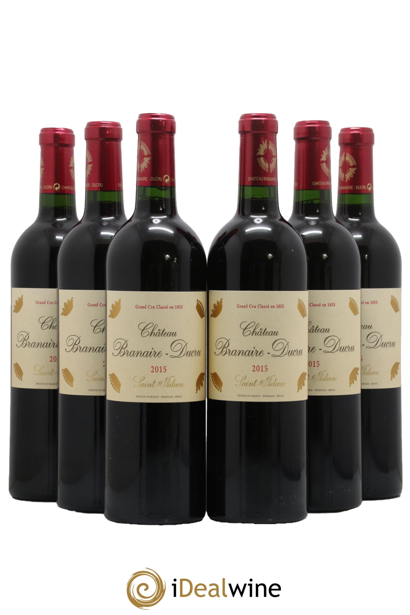 Château Branaire Ducru 4ème Grand Cru Classé 2015 - Posten von 6 Flaschen - 0