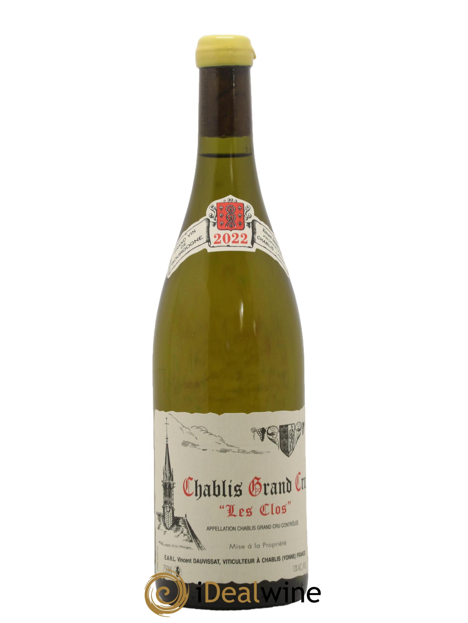 Chablis Grand Cru Les Clos Vincent Dauvissat (Domaine) 2022 - Lotto di 1 bottiglia - 0