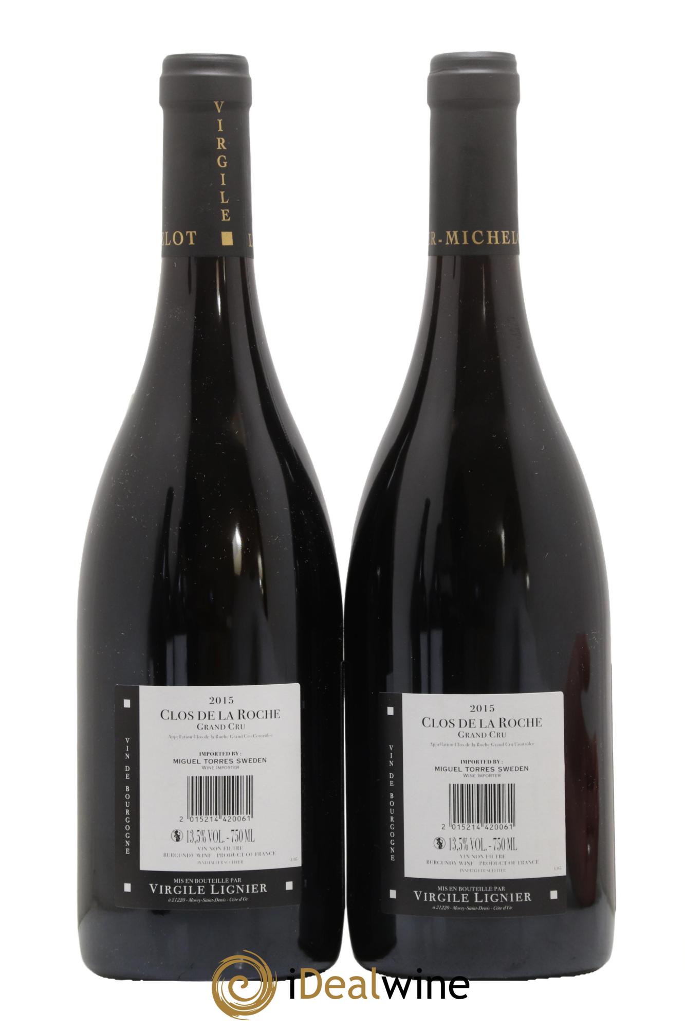 Clos de la Roche Grand Cru Lignier-Michelot (Domaine) 2015 - Posten von 2 Flaschen - 1