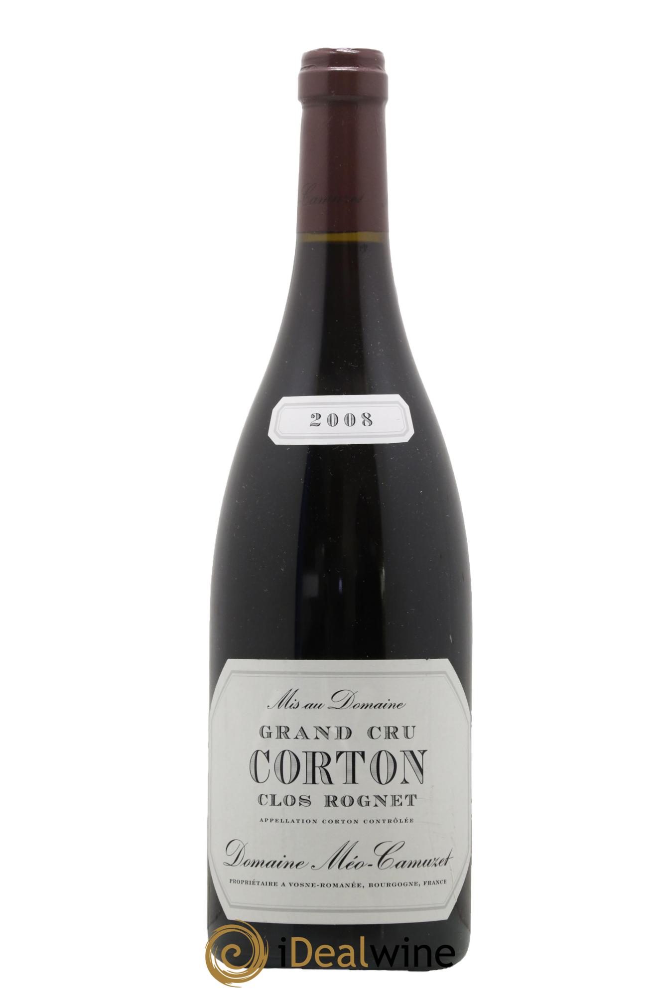 Corton Grand Cru Clos Rognet Méo-Camuzet (Domaine) 2008 - Lot de 1 bouteille - 0