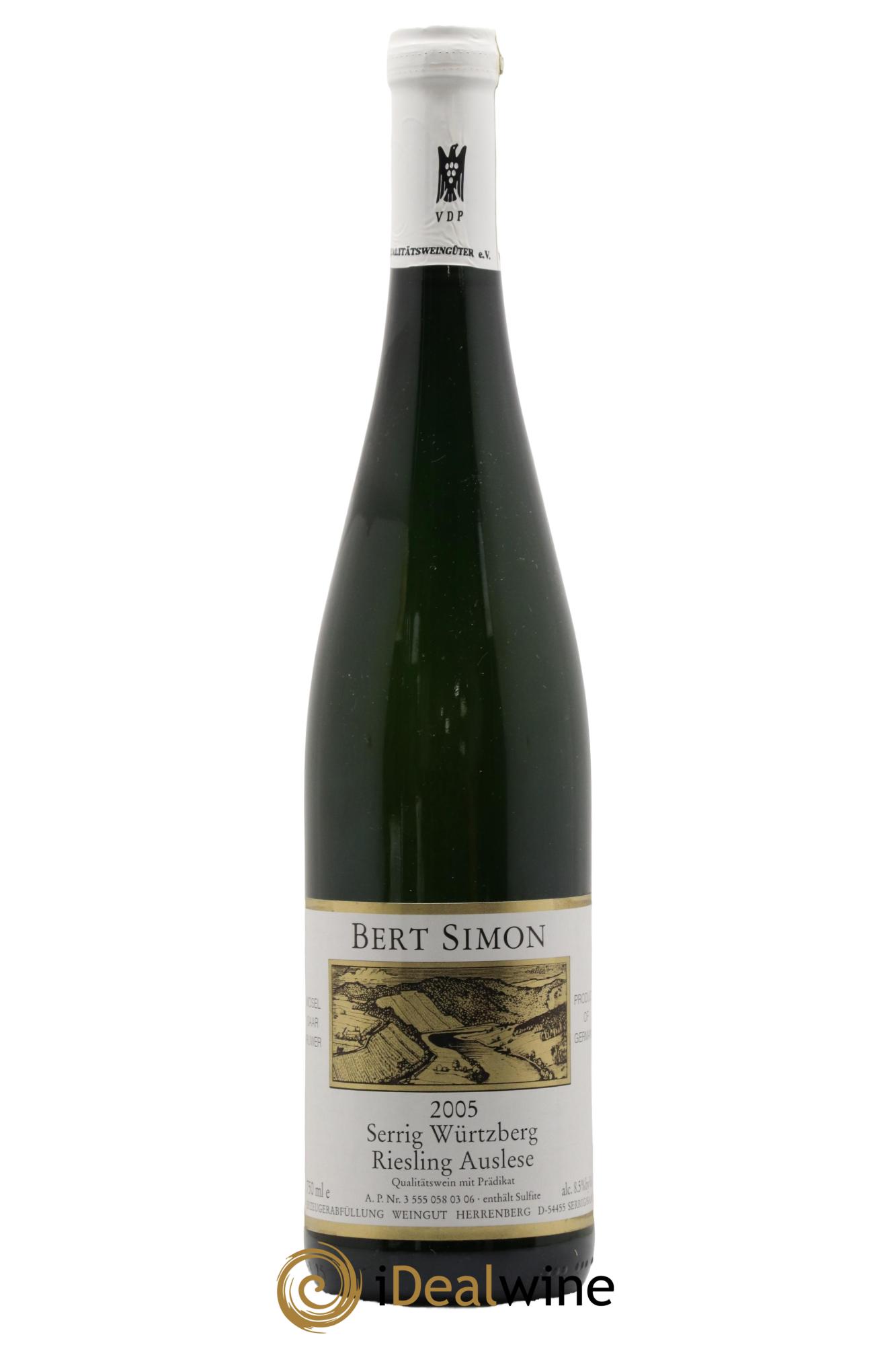 Allemagne Mosel-Saar Riesling Serrig Würzberg Auslese Bert Simon 2005 - Lotto di 1 bottiglia - 0