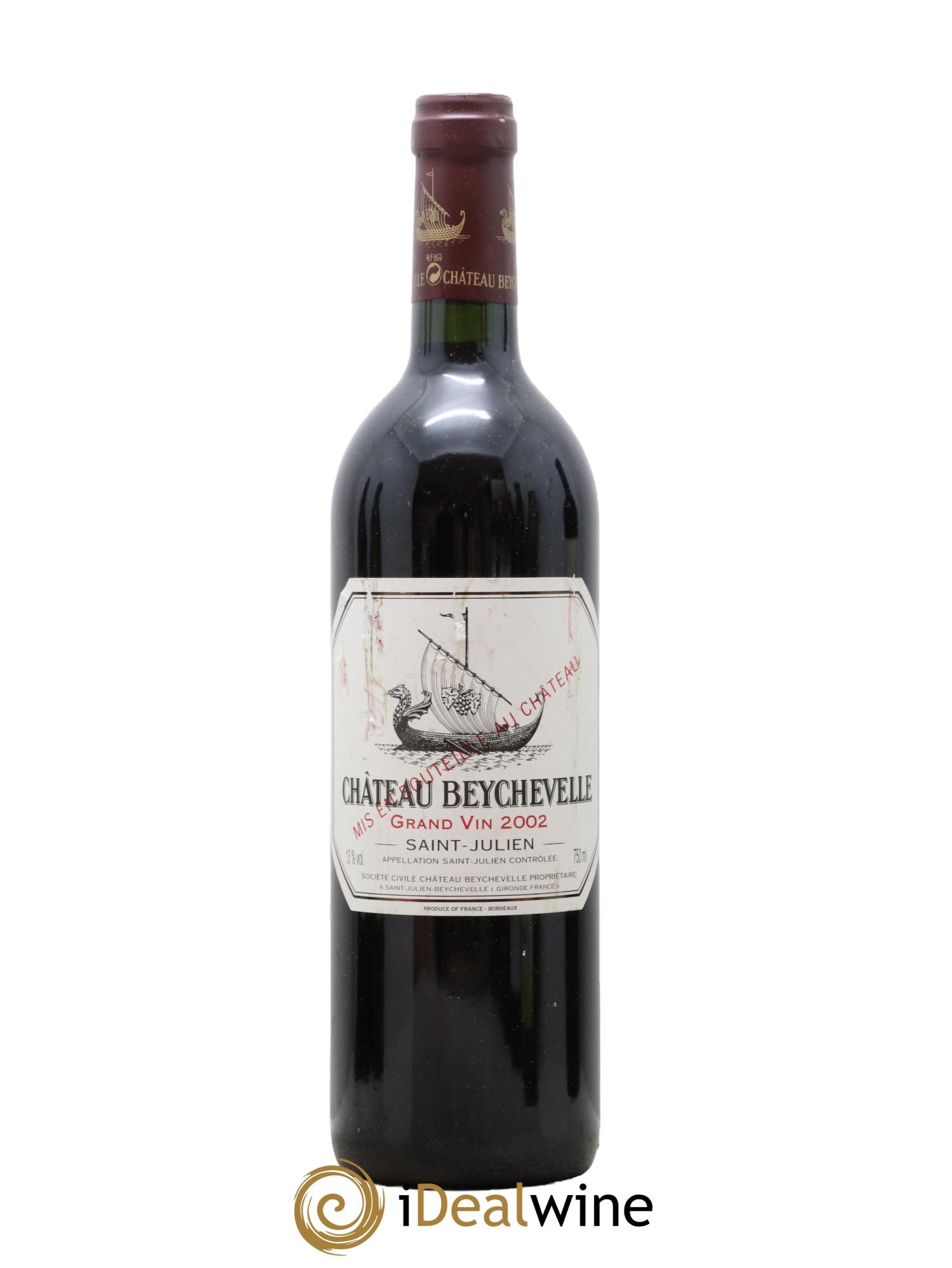 Château Beychevelle 4ème Grand Cru Classé 2002 - Lot de 1 bouteille - 0