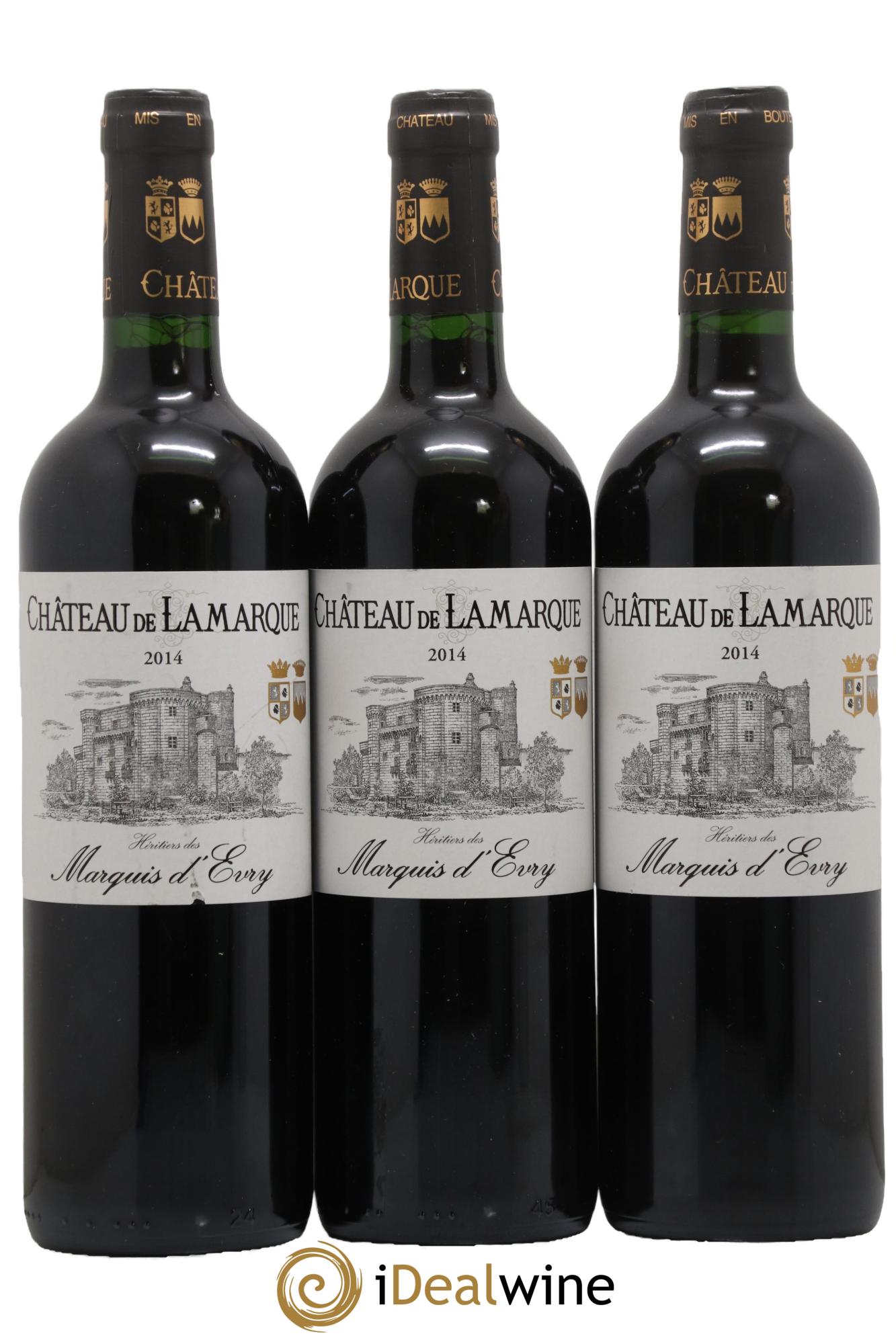 Château de Lamarque Cru Bourgeois 2014 - Lot de 3 bouteilles - 0