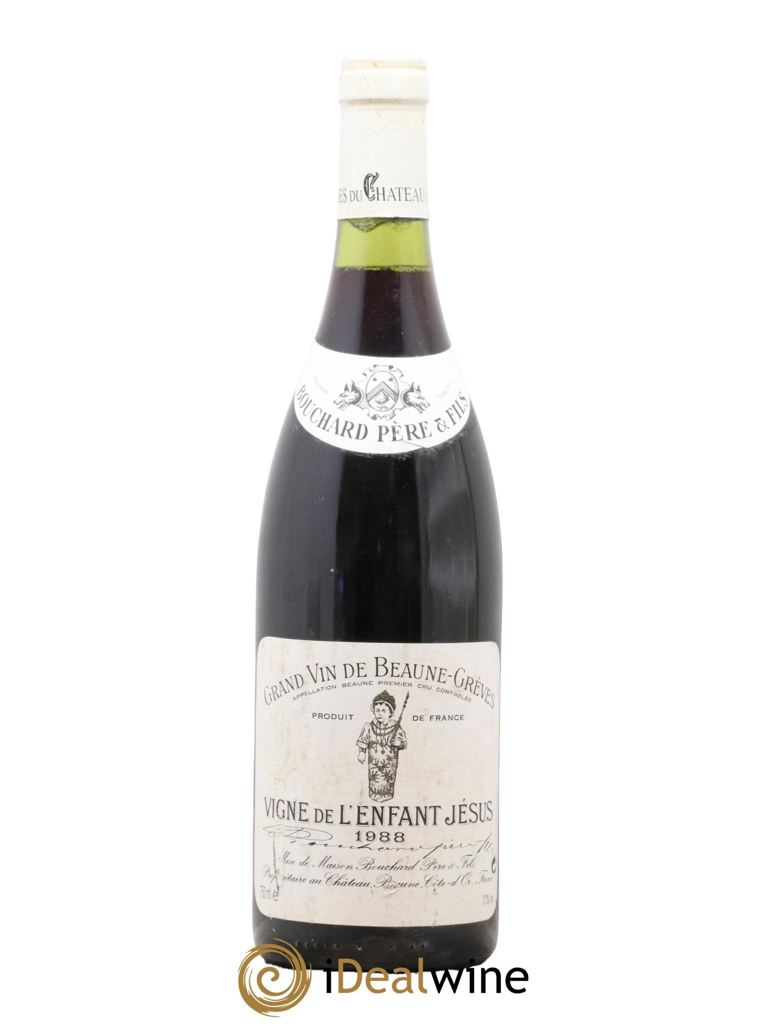 Beaune 1er Cru Grèves - Vigne de l'Enfant Jésus Bouchard Père & Fils  1988 - Lot of 1 bottle - 0