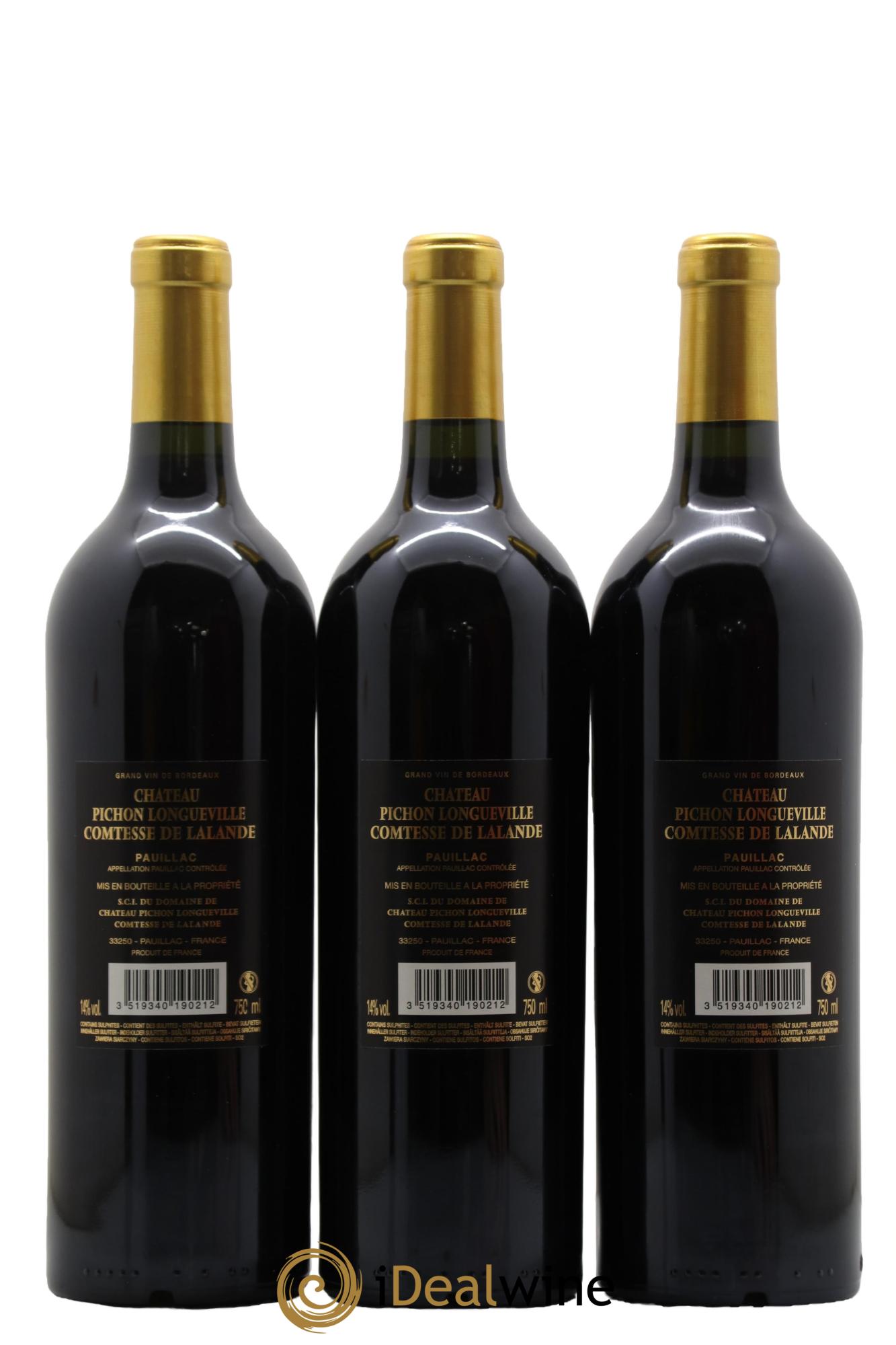 Château Pichon Longueville Comtesse de Lalande 2ème Grand Cru Classé 2019 - Lot de 6 bouteilles - 4