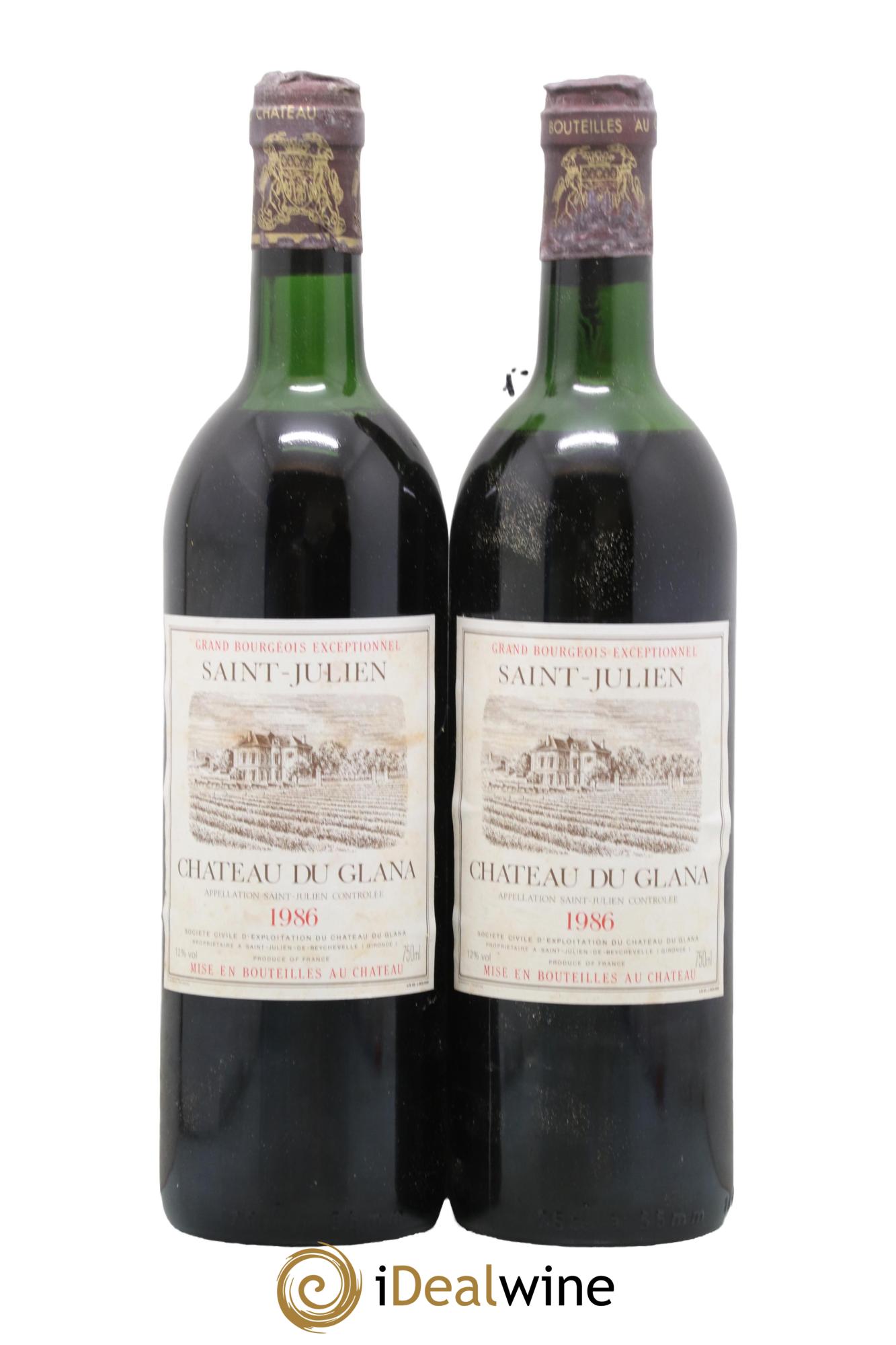 Château du Glana Cru Bourgeois 1986 - Posten von 2 Flaschen - 0