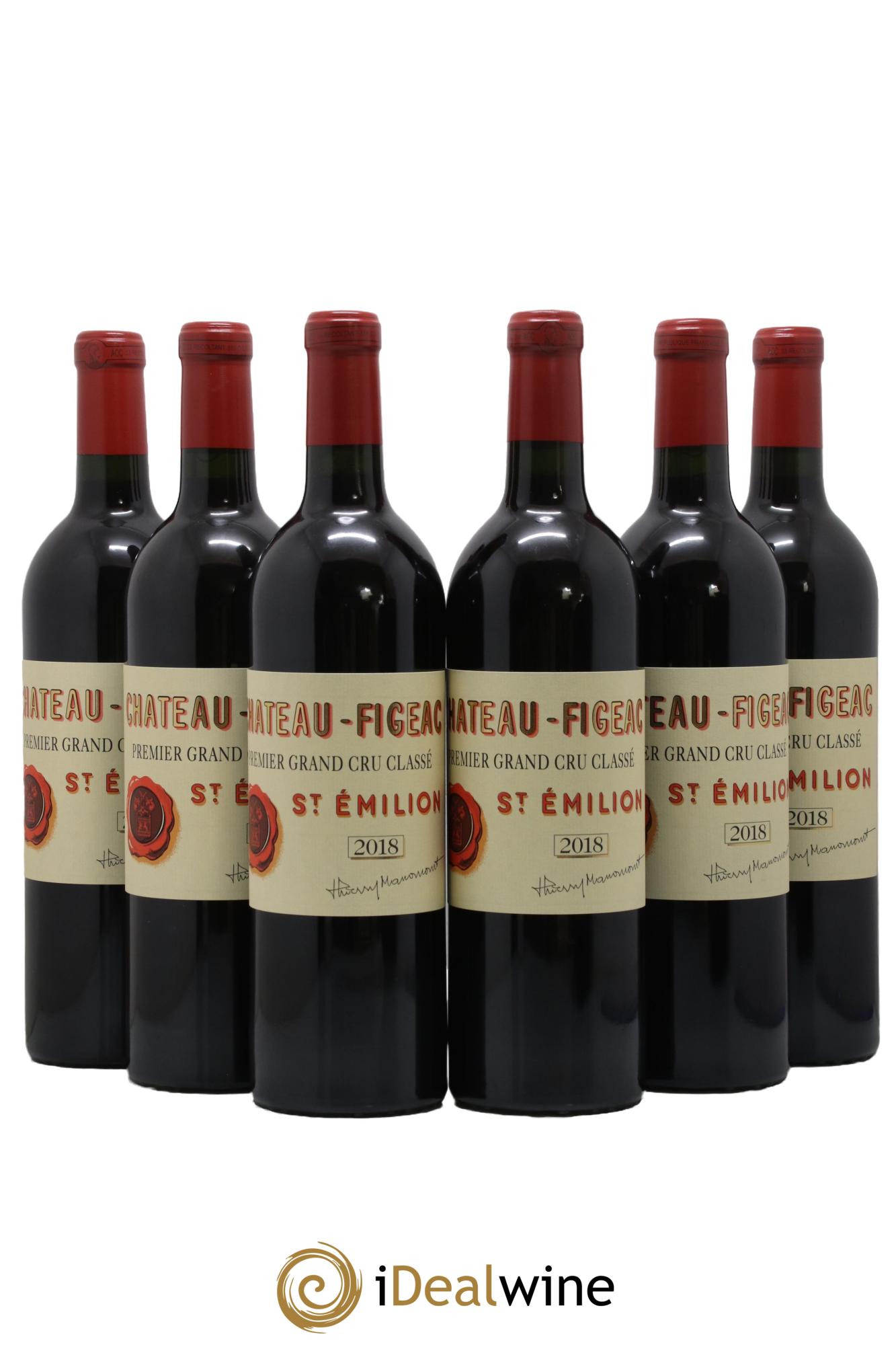 Château Figeac 1er Grand Cru Classé A  2018 - Lot de 6 bouteilles - 0