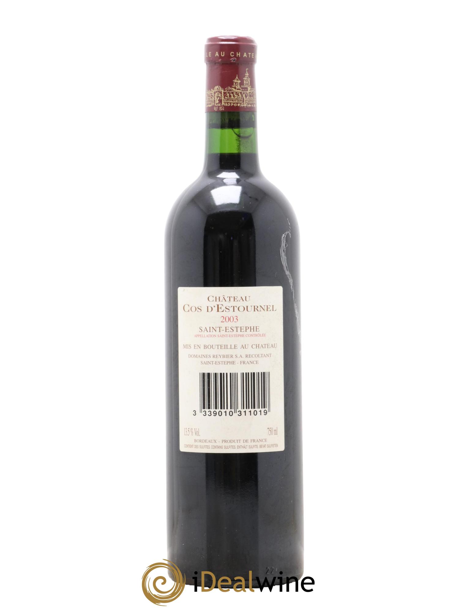 Cos d'Estournel 2ème Grand Cru Classé 2003 - Lot of 1 bottle - 1