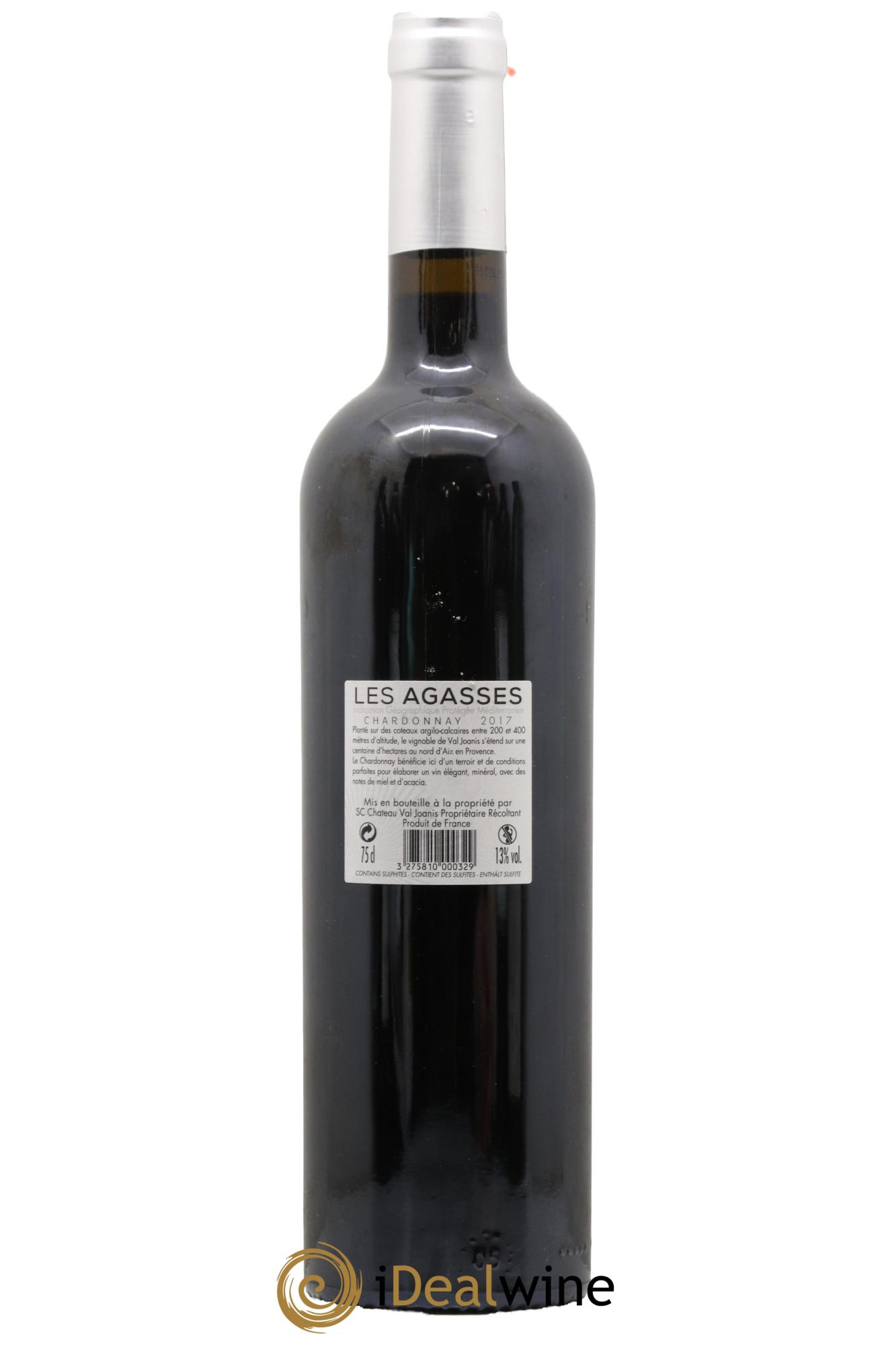 IGP Méditerranée Les Agasses Merlot Val Joanis 2017 - Posten von 1 Flasche - 1