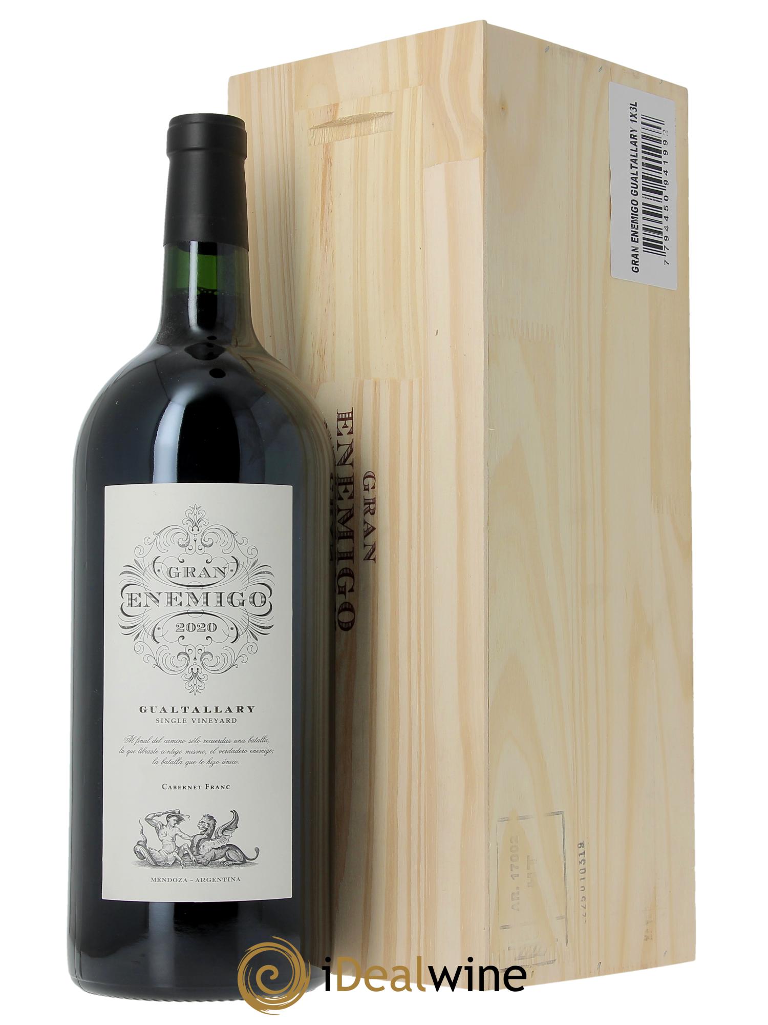 Mendoza Gran Enemigo Gualtallary Single Vineyard El Enemigo (OWC if 1 dmg) 2020 - Lot of 1 double magnum - 0