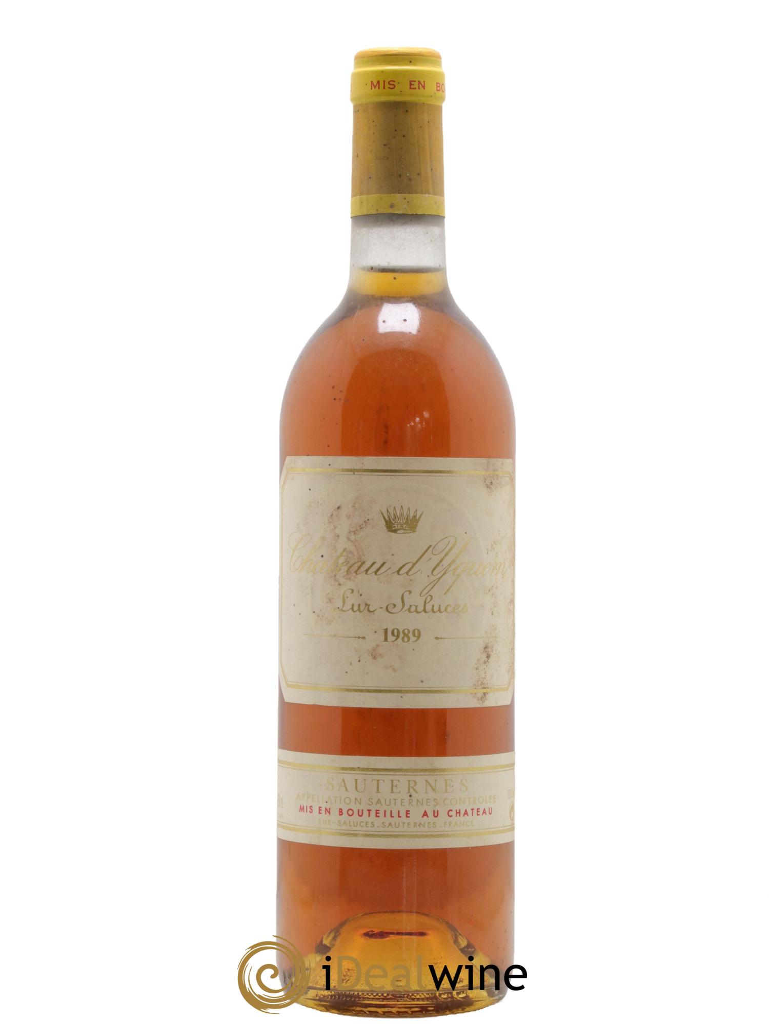 Château d' Yquem 1er Cru Classé Supérieur 1989 - Posten von 1 Flasche - 0