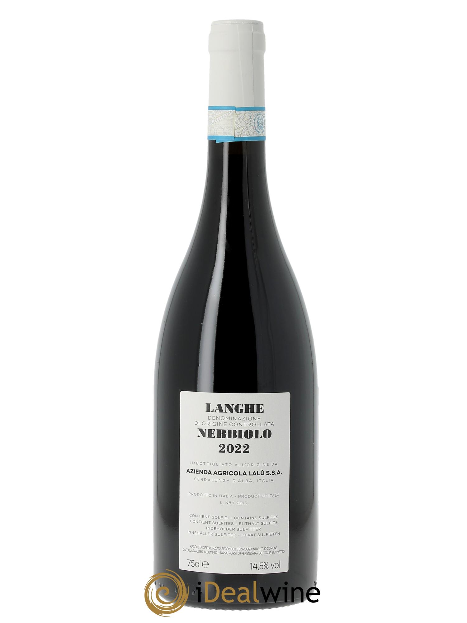 Langhe Nebbiolo DOC Lalù  2022 - Lot de 1 bouteille - 1