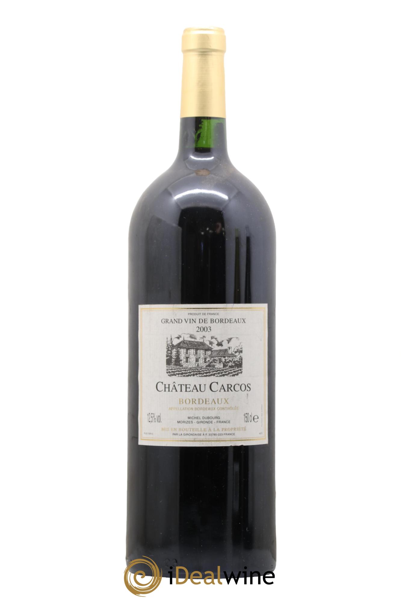 Bordeaux Chateau Carcos 2003 - Lot de 1 magnum - 0