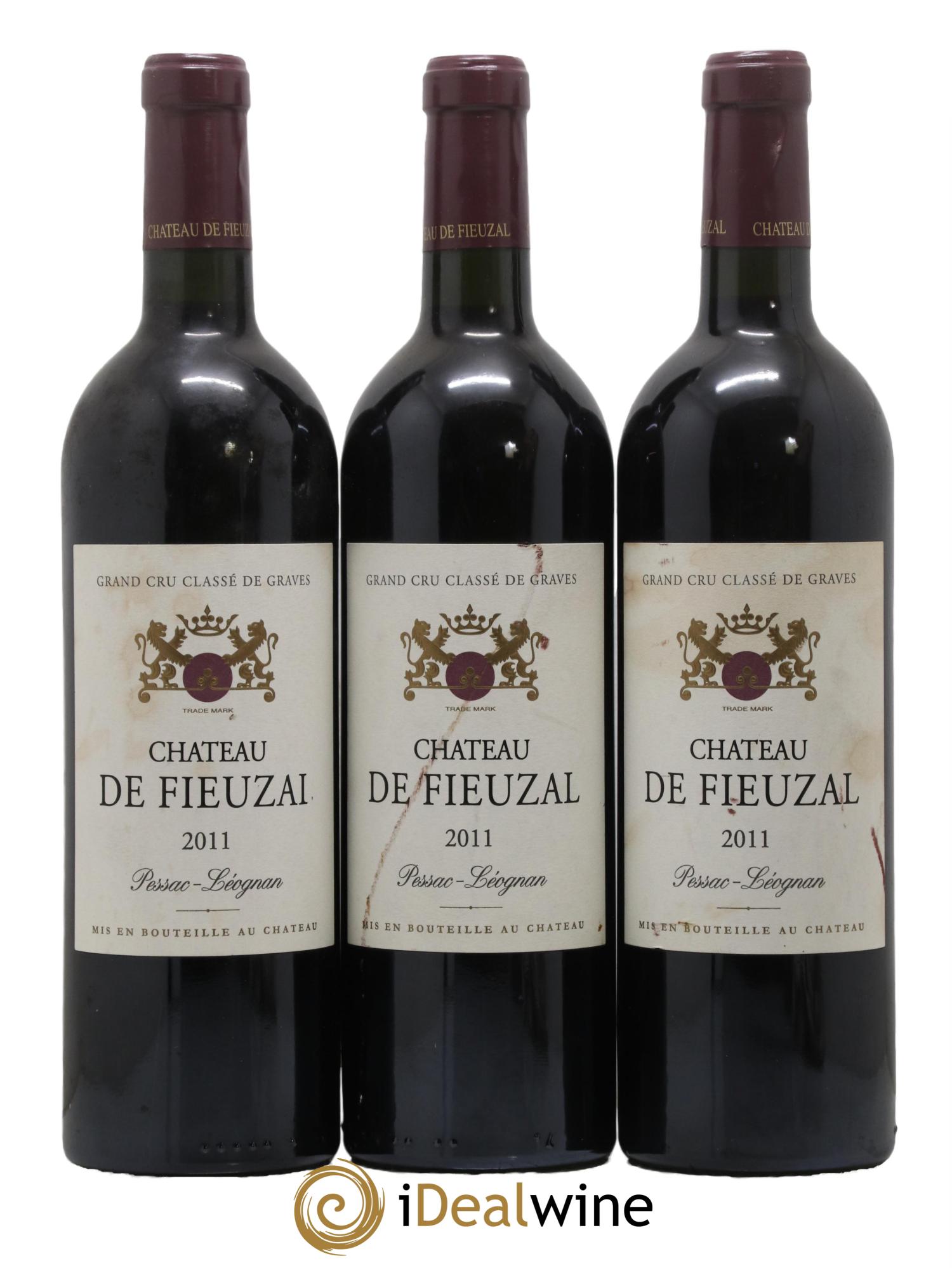 Château de Fieuzal Cru Classé de Graves  2011 - Lot de 3 bouteilles - 0