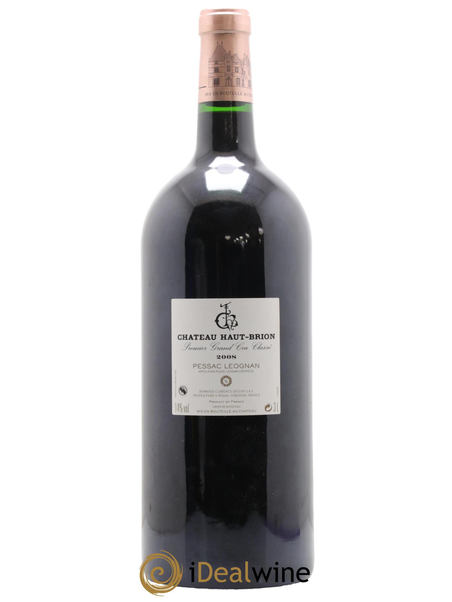 Château Haut Brion 1er Grand Cru Classé 2008 - Lotto di 1 jéroboam - 2