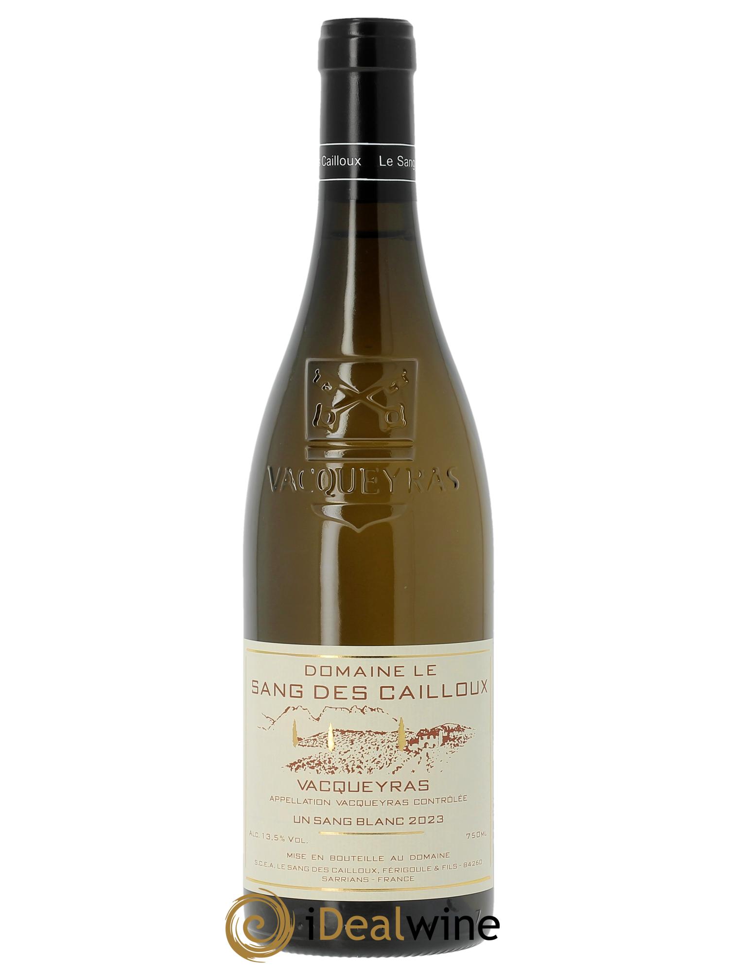 Vacqueyras Un Sang Blanc Le Sang des Cailloux  2023 - Posten von 1 Flasche - 0