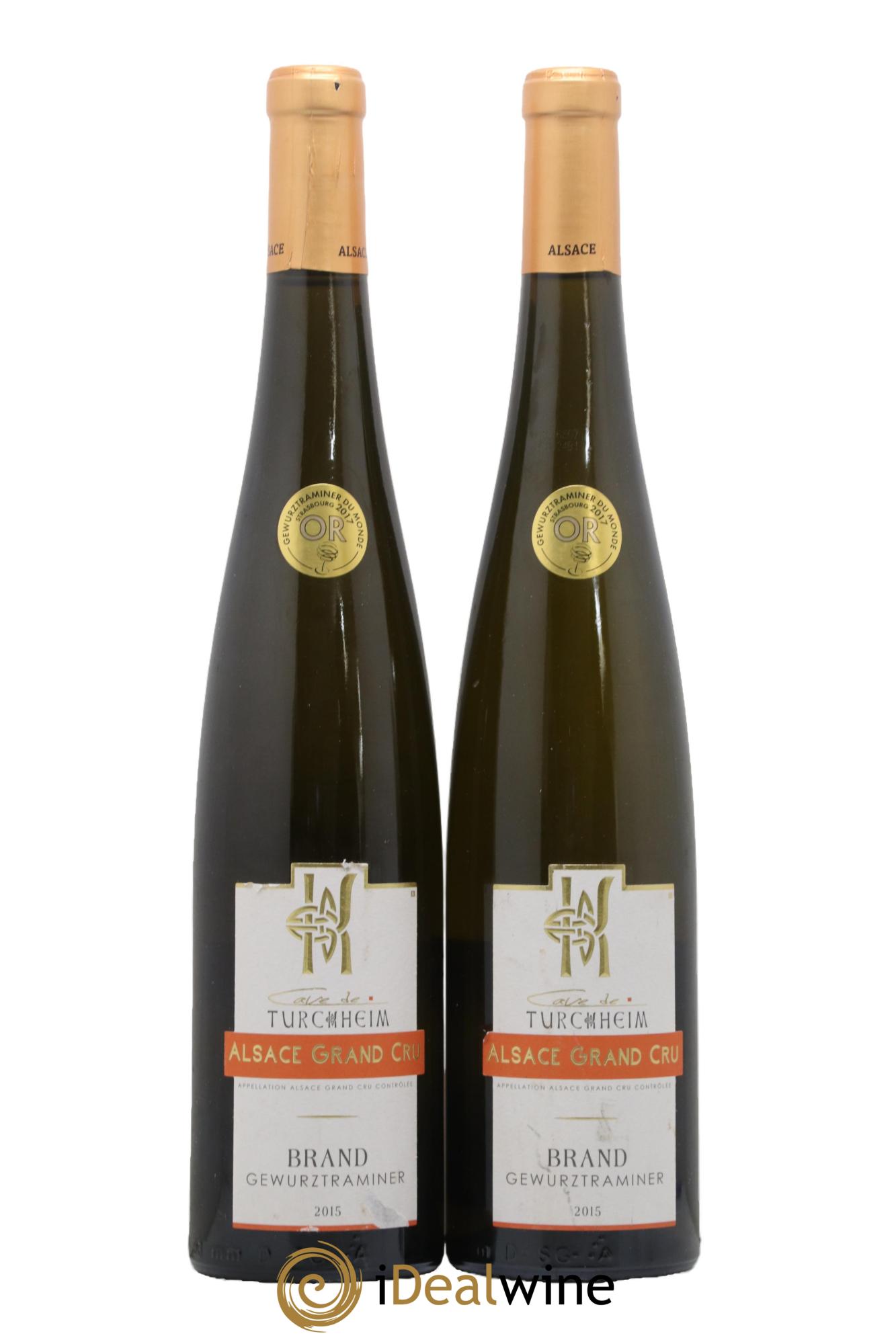 Alsace Grand Cru Brand Gewurztraminer Cave de Turckheim 2015 - Posten von 2 Flaschen - 0