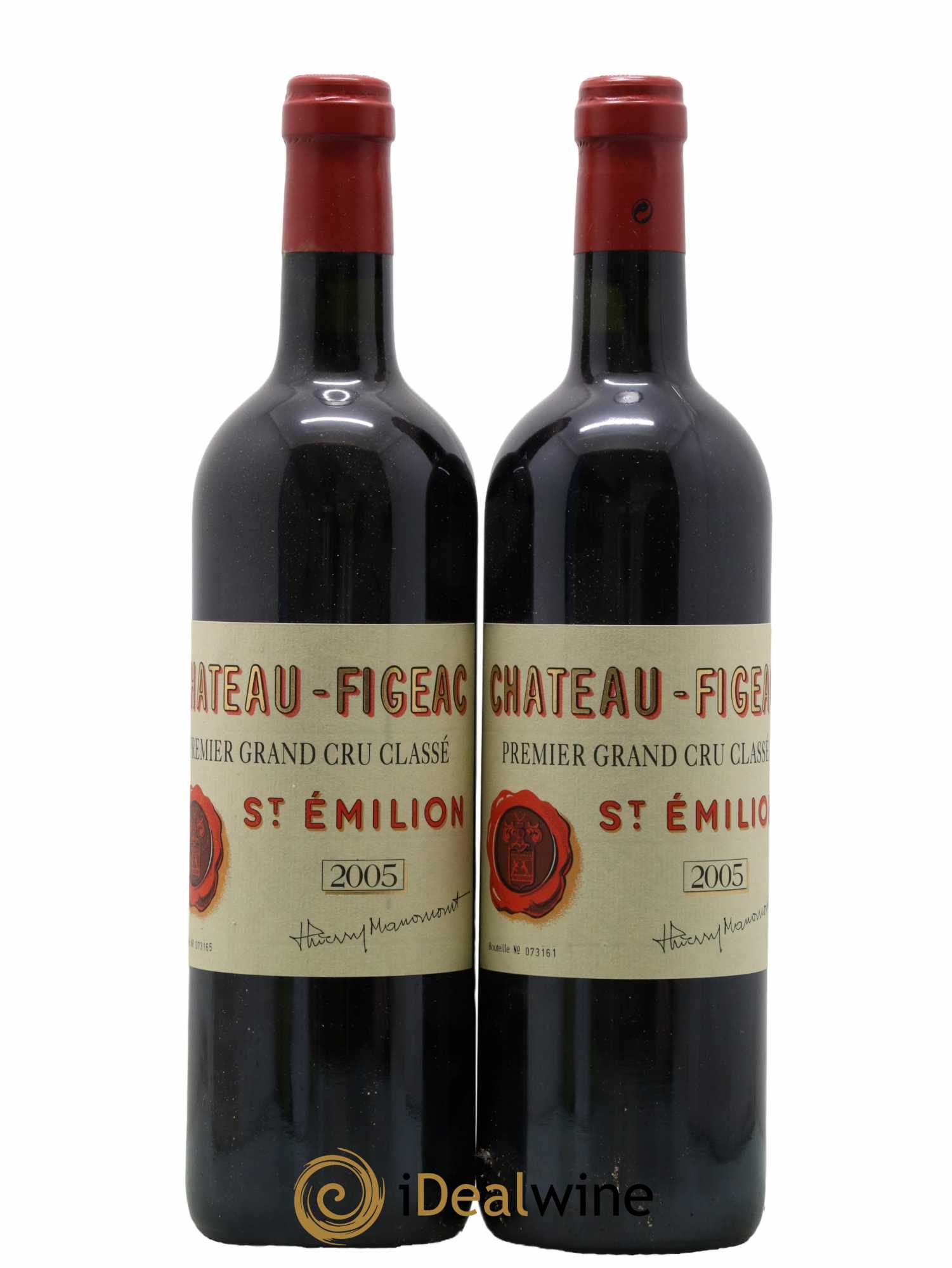 Château Figeac 1er Grand Cru Classé A  2005 - Lotto di 2 bottiglie - 0