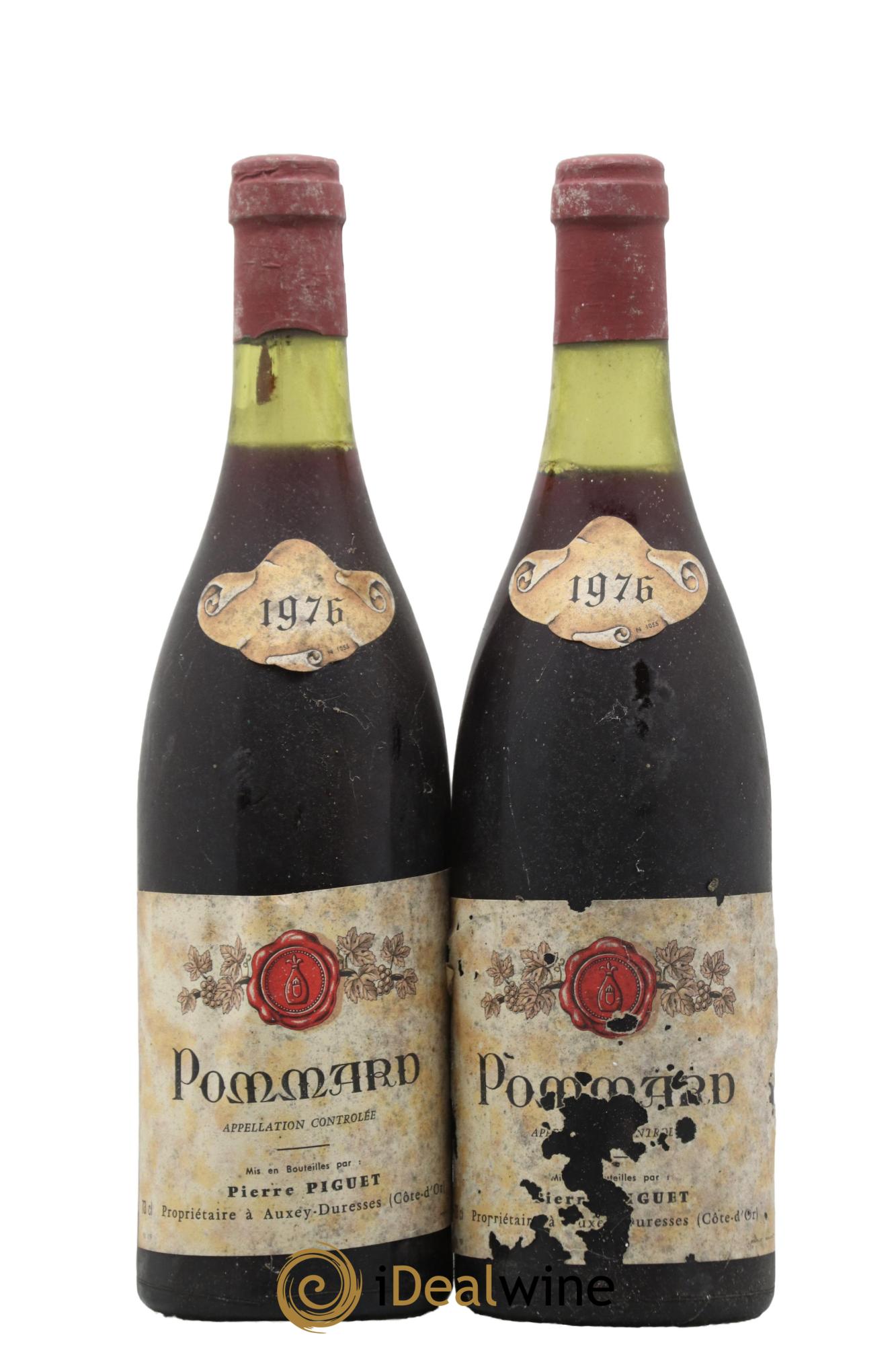 Pommard Pierre Piguet 1976 - Lot de 2 bouteilles - 0