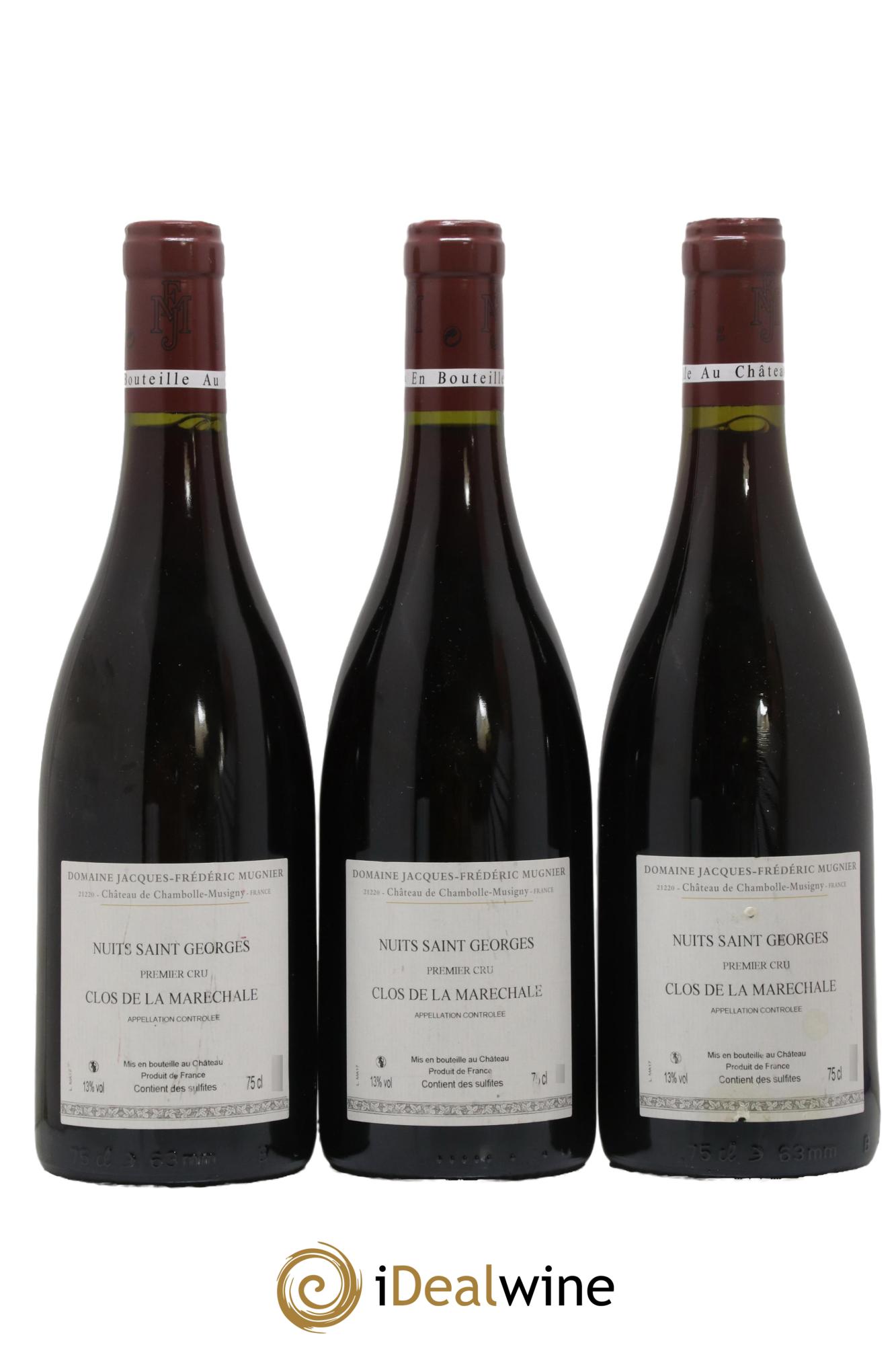 Nuits Saint-Georges 1er Cru Clos de La Maréchale Jacques-Frédéric Mugnier  2017 - Lot de 3 bouteilles - 1