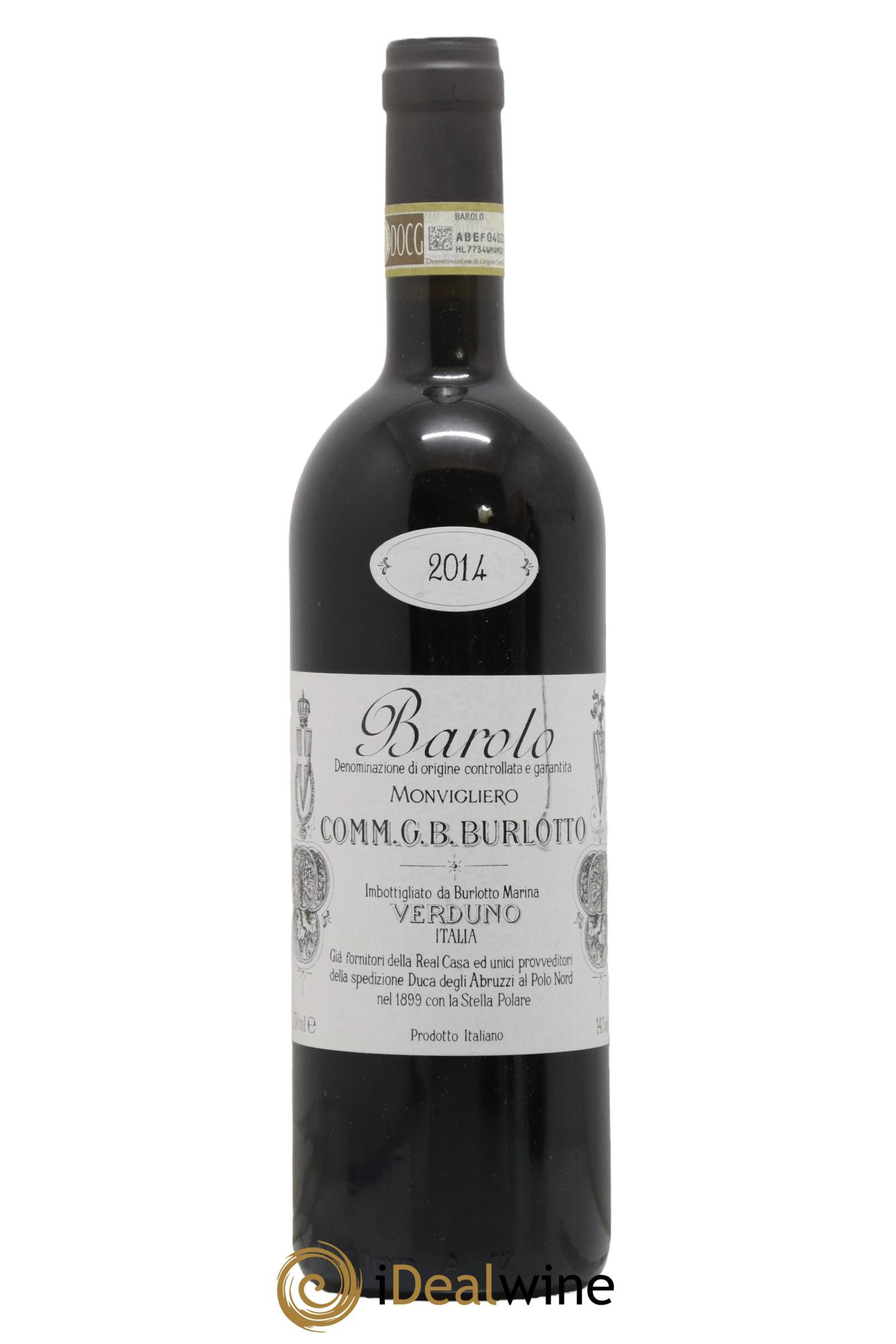 Barolo DOCG Monvigliero Comm. Giovan Battista Burlotto 2014 - Lotto di 1 bottiglia - 0