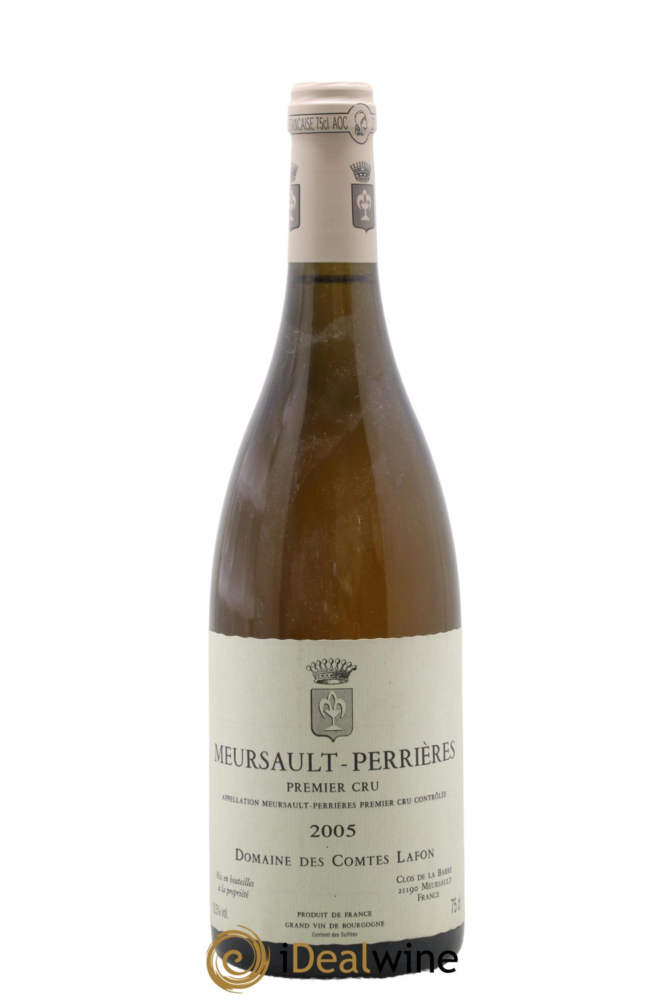 Meursault 1er Cru Perrières Comtes Lafon (Domaine des) 2005 - Lot de 1 bouteille - 0