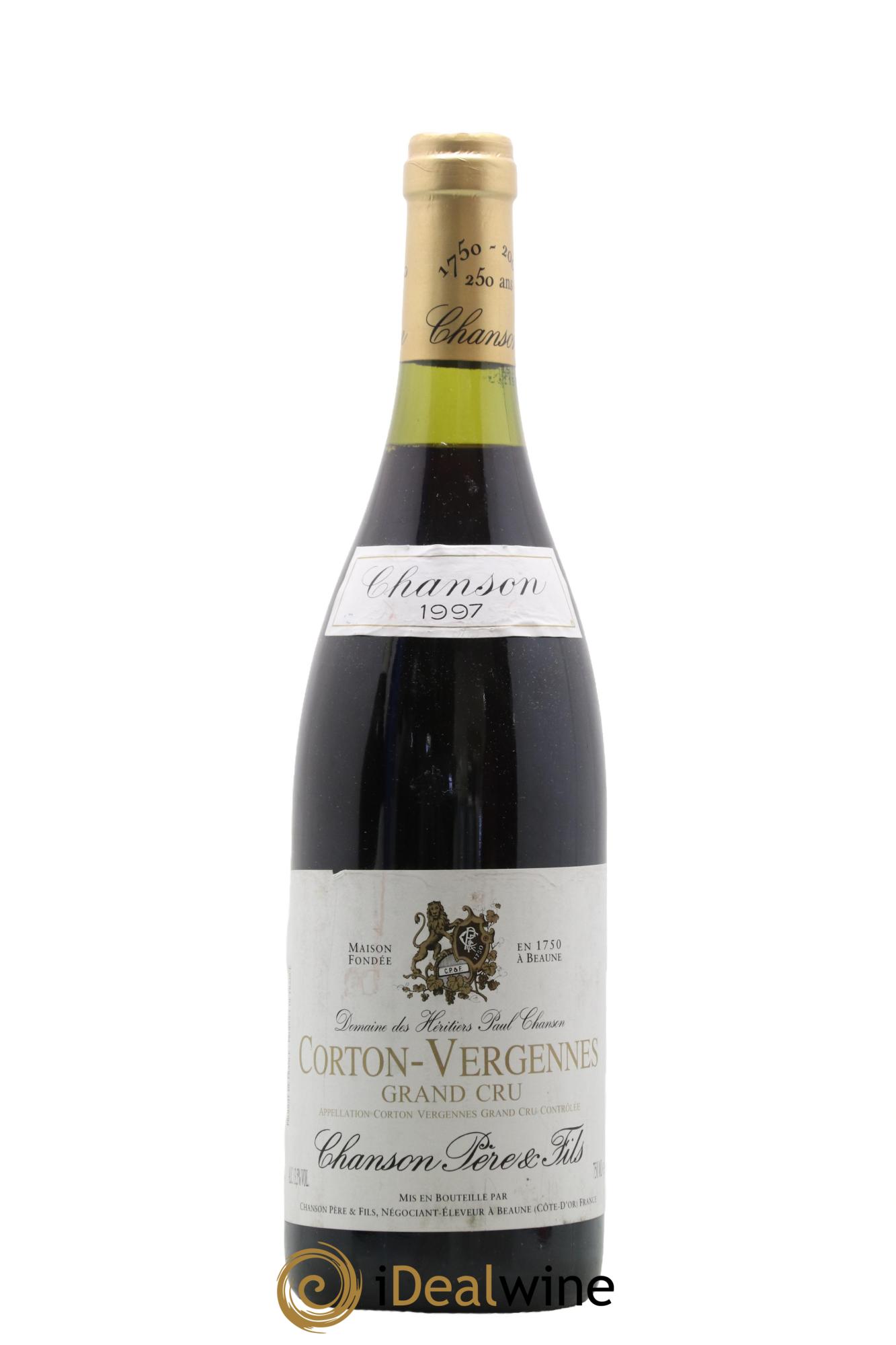 Corton Grand Cru Vergennes Chanson ¨Père & Fils 1997 - Lot of 1 bottle - 0