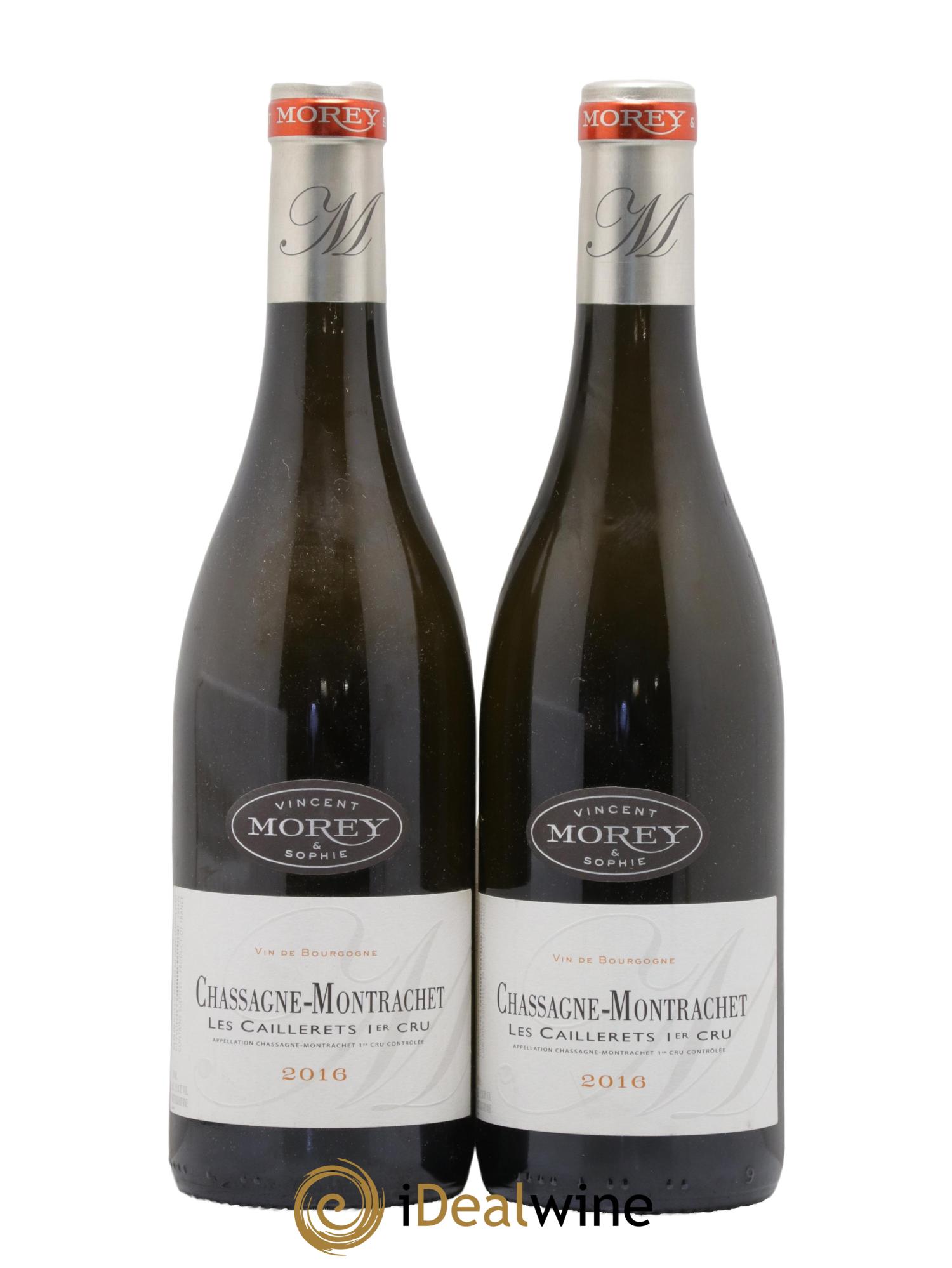 Chassagne-Montrachet 1er Cru Les Caillerets Vincent et Sophie Morey 2016 - Posten von 2 Flaschen - 0