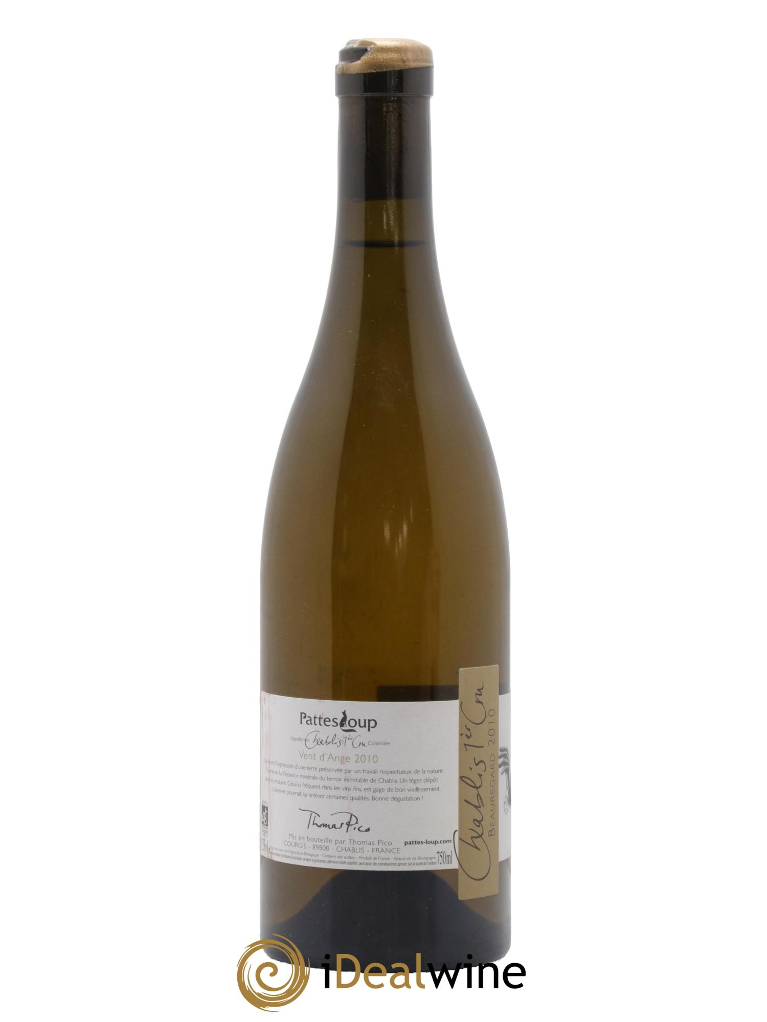 Chablis 1er Cru Beauregard Pattes Loup (Domaine) 2010 - Lot de 1 bouteille - 1